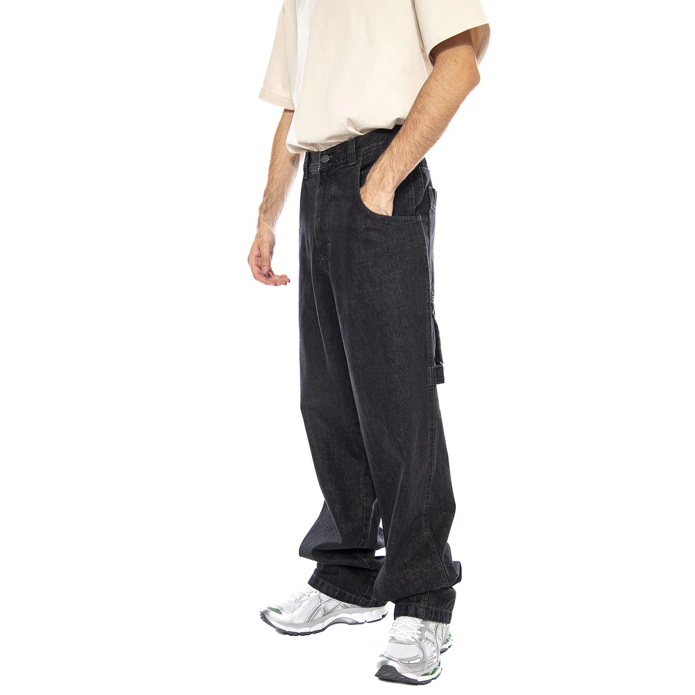 Baggy T. Denim Black Wash Only ST.W - Men's Black Pants BLUESKIN