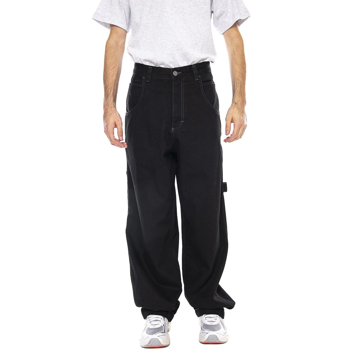 Baggy T. Denim Double Pant Black Var Black - Men's Denim Jeans Pants Black Men's BLUESKIN - Image 2