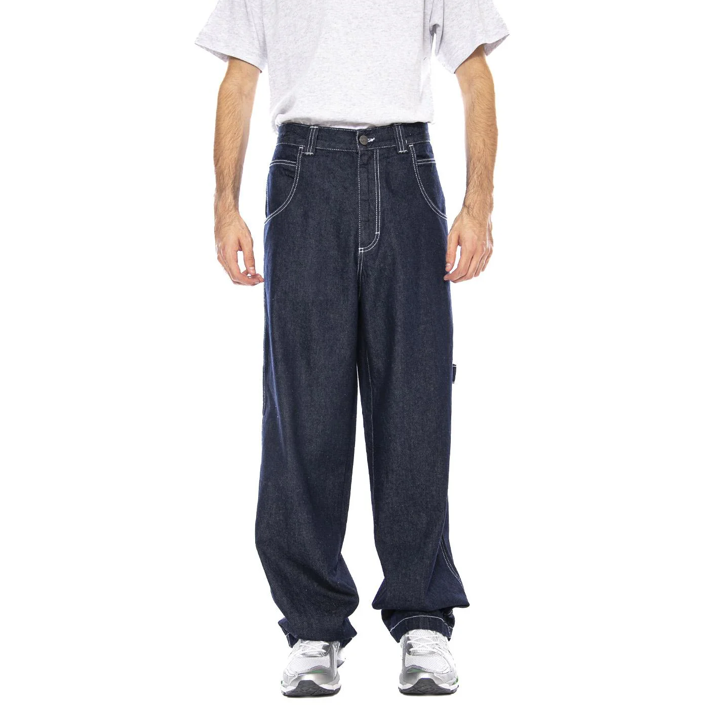 Long Trousers T. Denim Blue Wash Softened - Men's Denim Jeans Trousers Blue Men's BLUESKIN - Image 2