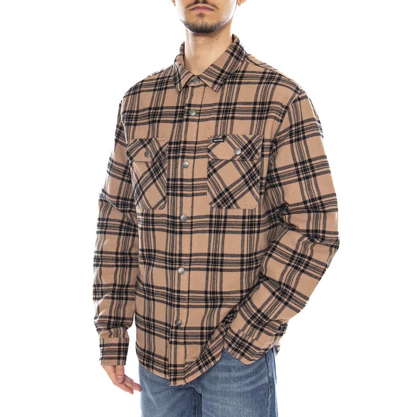 Bowery Quilted Flannel Shirt -- Men's Multicolor Jacket BRIXTON
