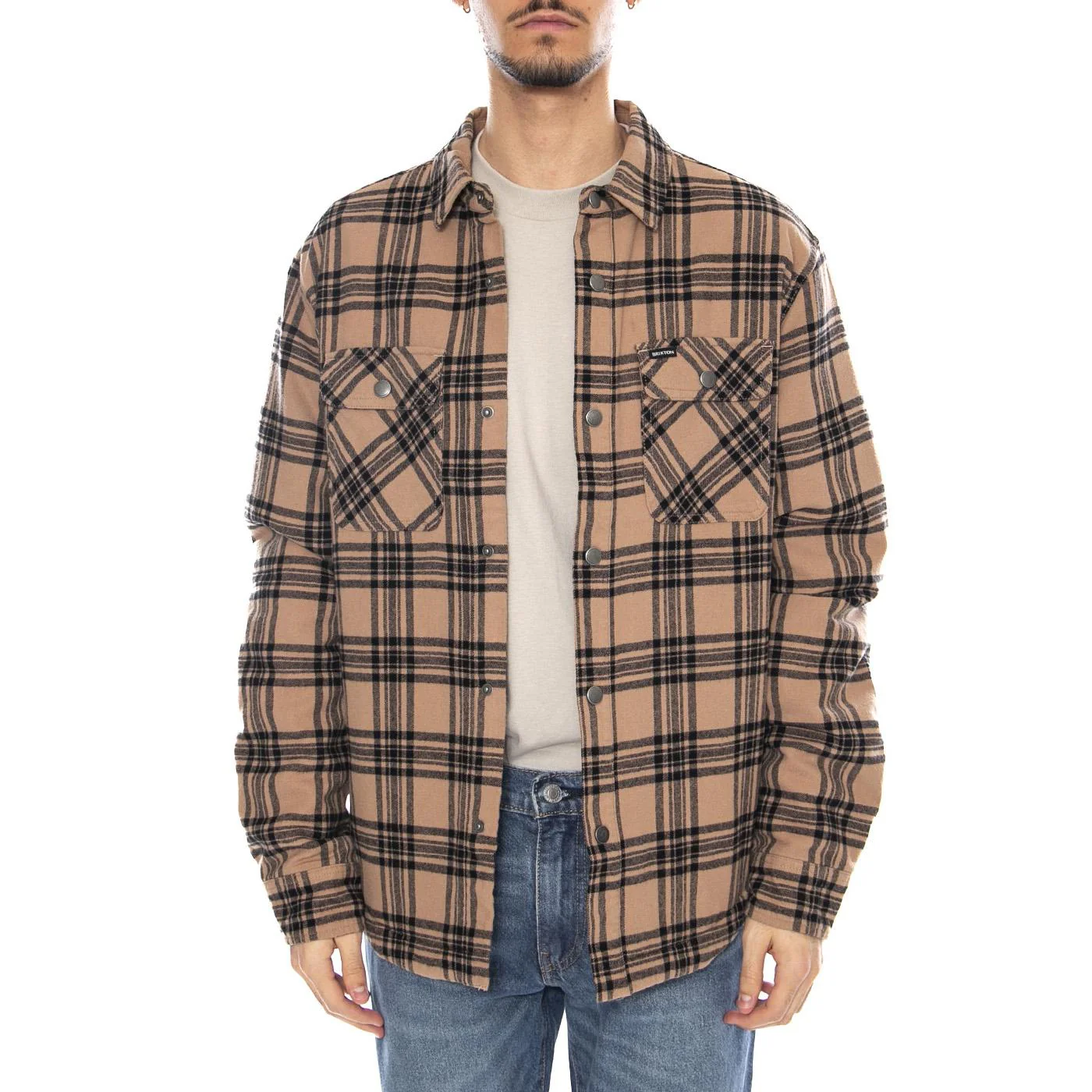 Bowery Quilted Flannel Shirt -- Men's Multicolor Jacket BRIXTON - Image 2
