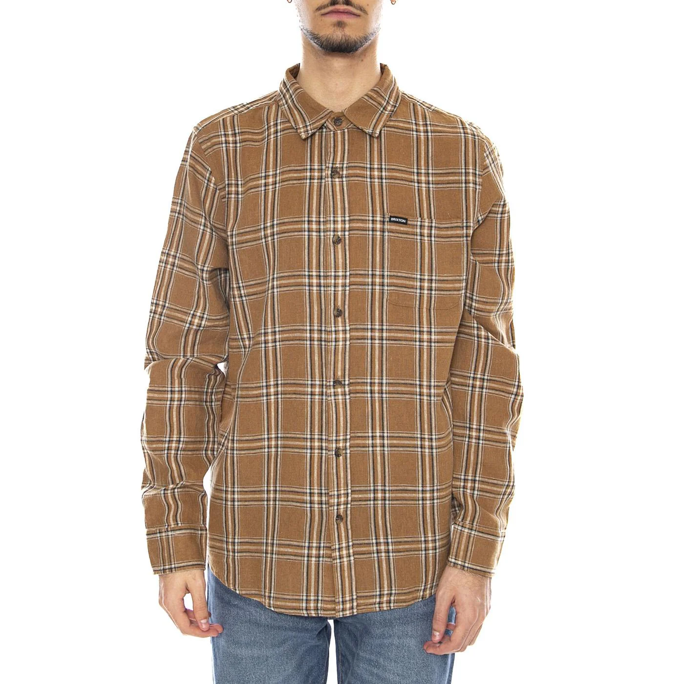 Charter Linen Blend L/S Wvn -- Men's Multicolor Shirt BRIXTON - Image 2