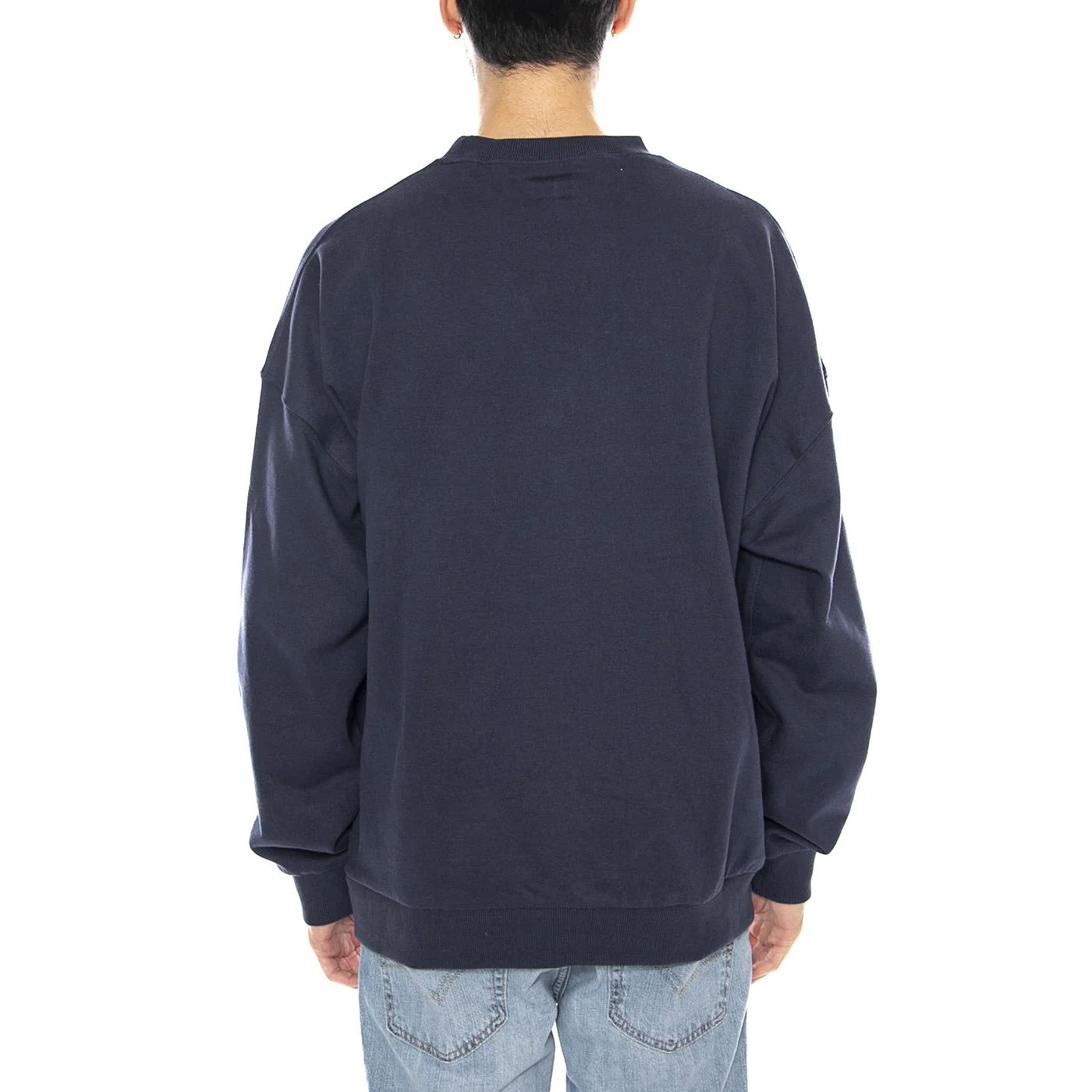 Embroidered Heavy Weight Crew -- Men's Sweater Washed Navy Blue Men's BRIXTON - Image 3