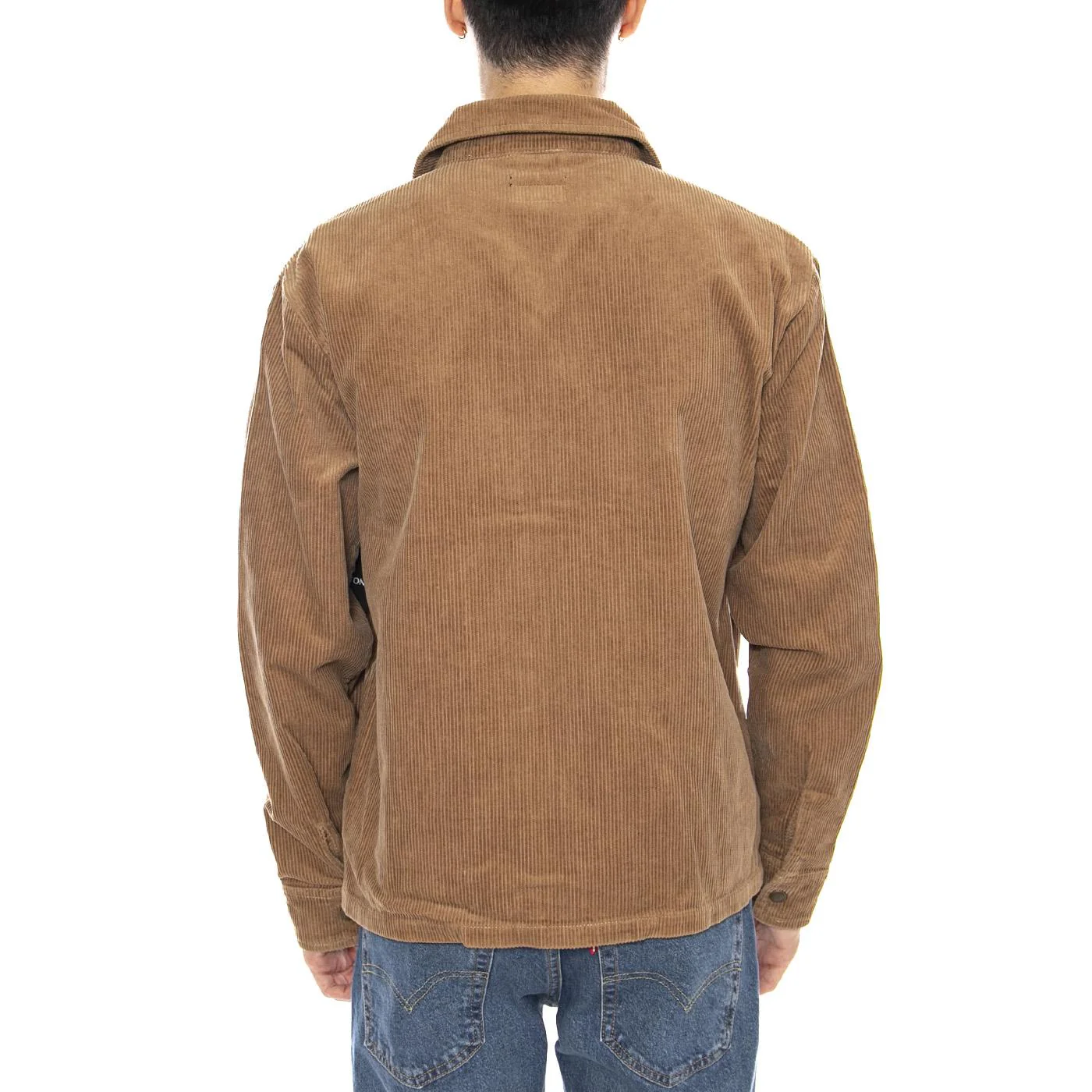 Motor Zip Jacket -- Tiger's Eye Cord Brown Men's Jacket BRIXTON - Image 3