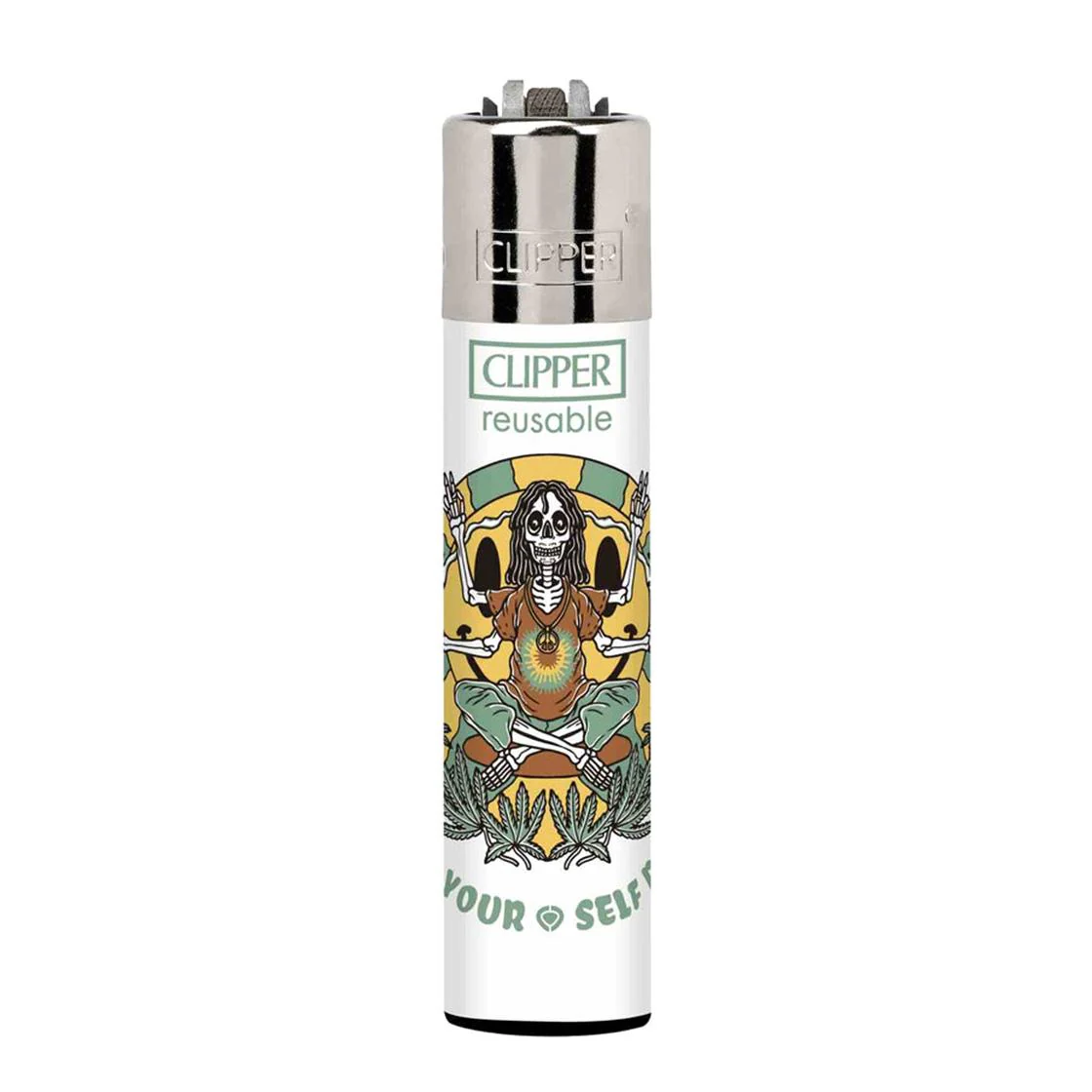 Clipper Circa - Let Yourself Rest White / Multi Reusbale Lighter