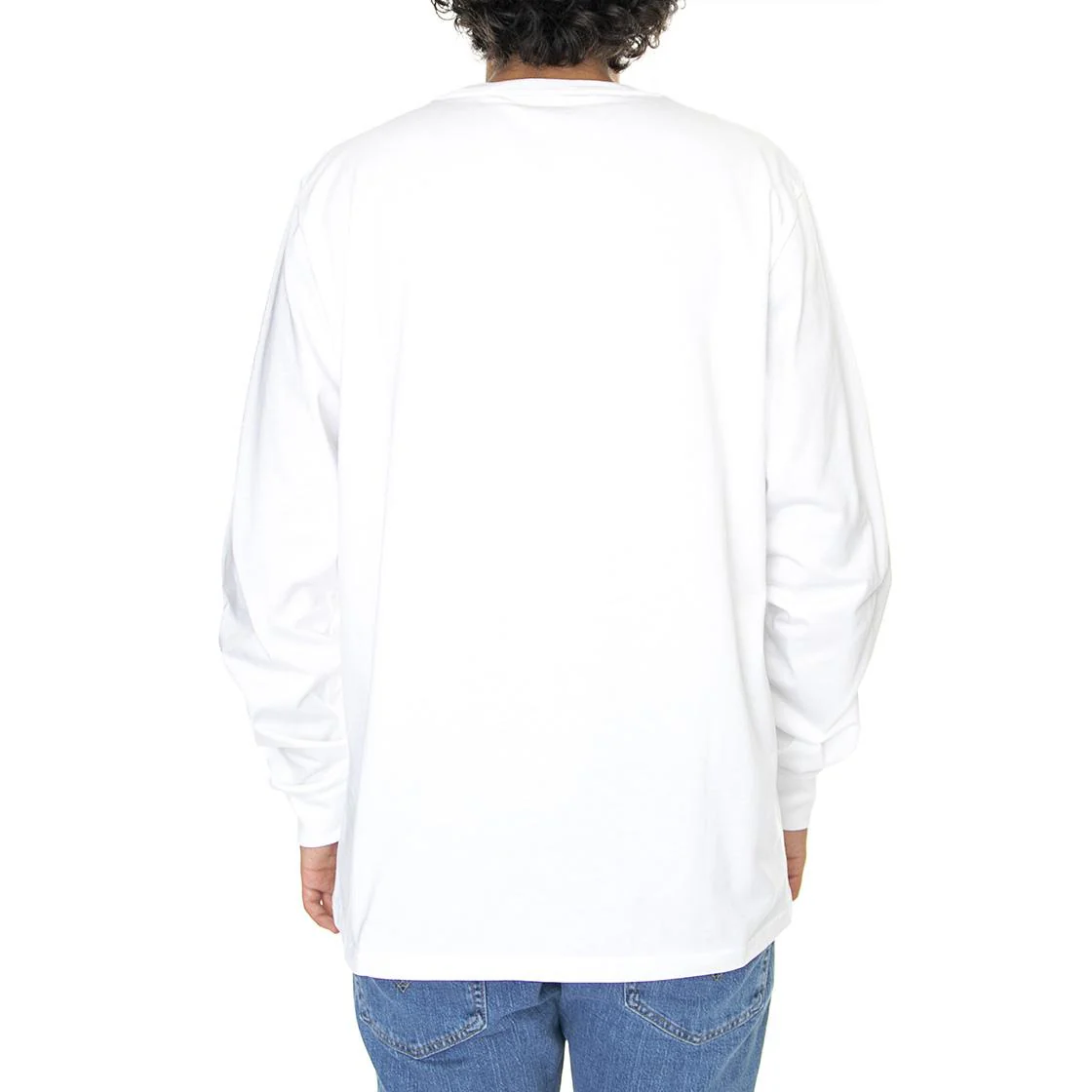L/S Base T-Shirt White / Black - Image 3