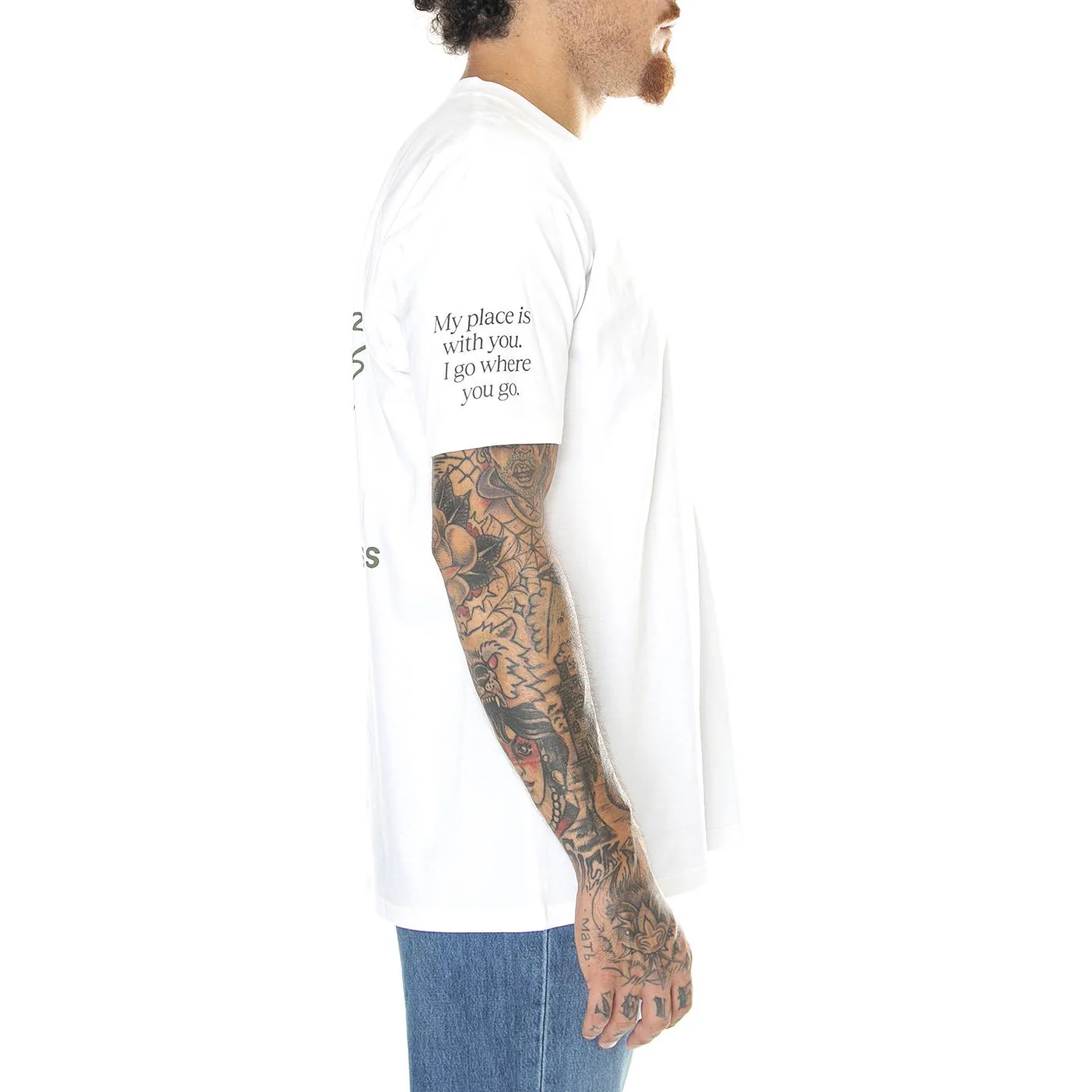 S/S Home T-Shirt White / Dollar Green - Image 3