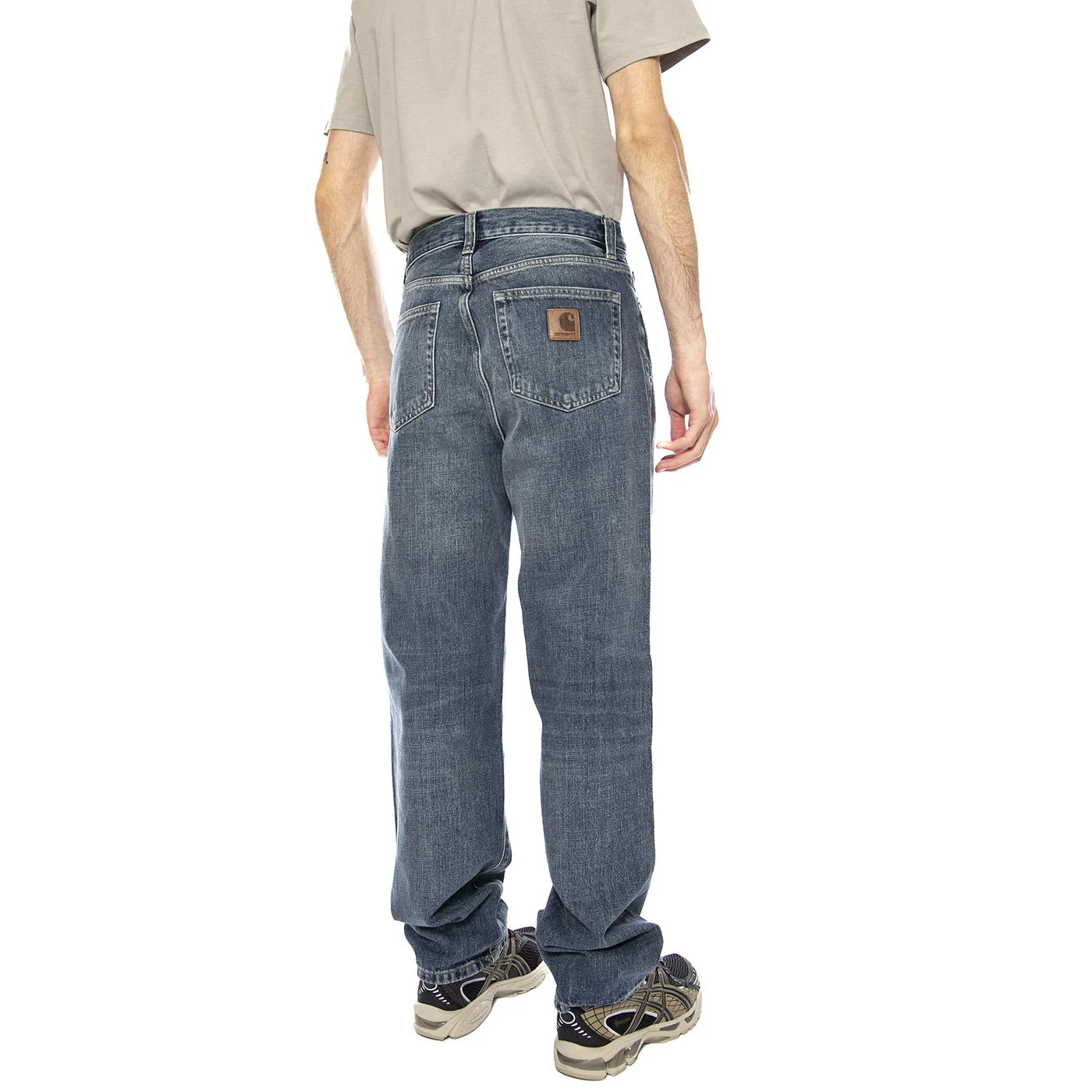Aaron Pant Blue Denim -- Men's Blue Jeans CARHARTT WIP - Image 3