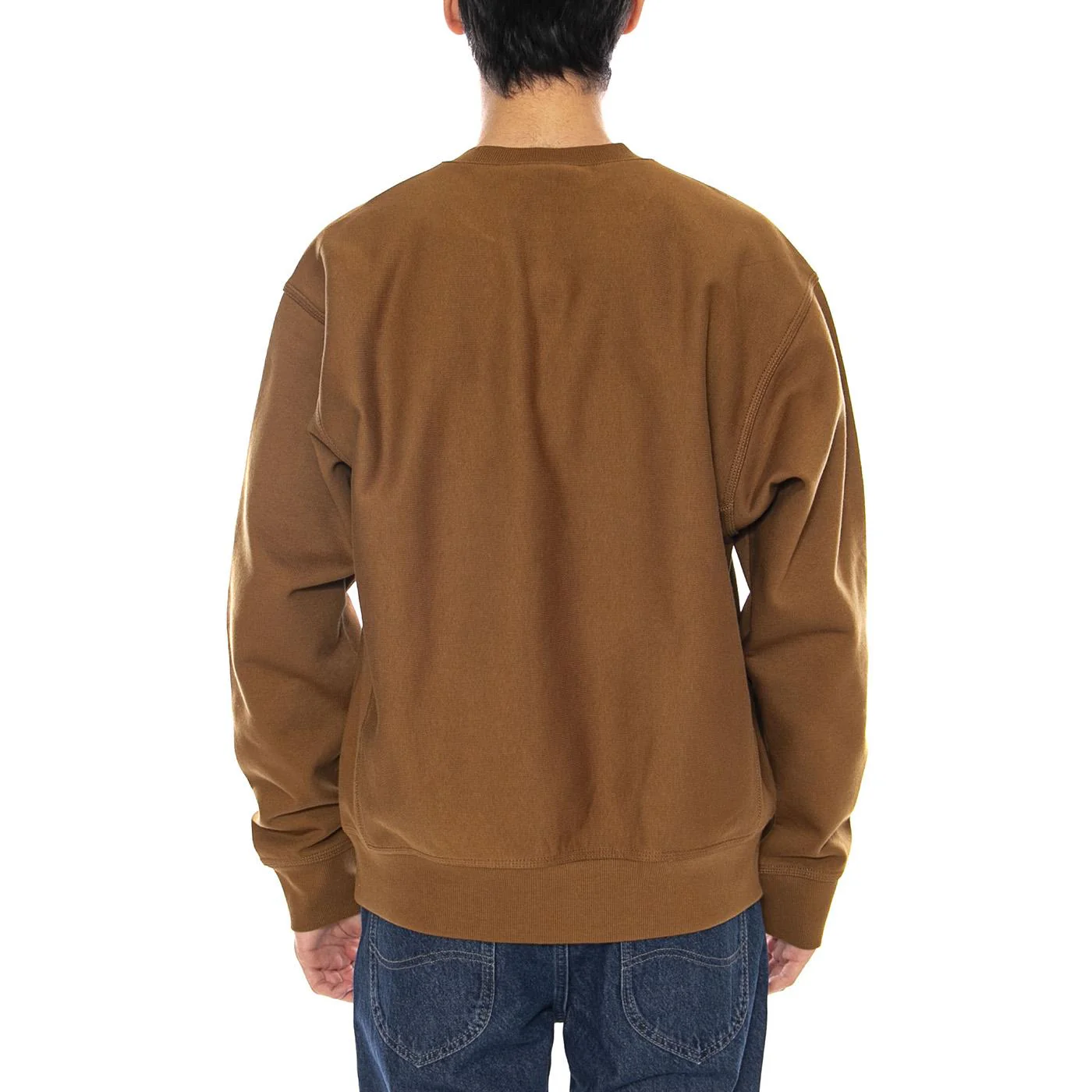 American Script Sweat Hamilton Brown - Men's Crewneck Sweatshirt Brown Men's CARHARTT WIP - Image 3