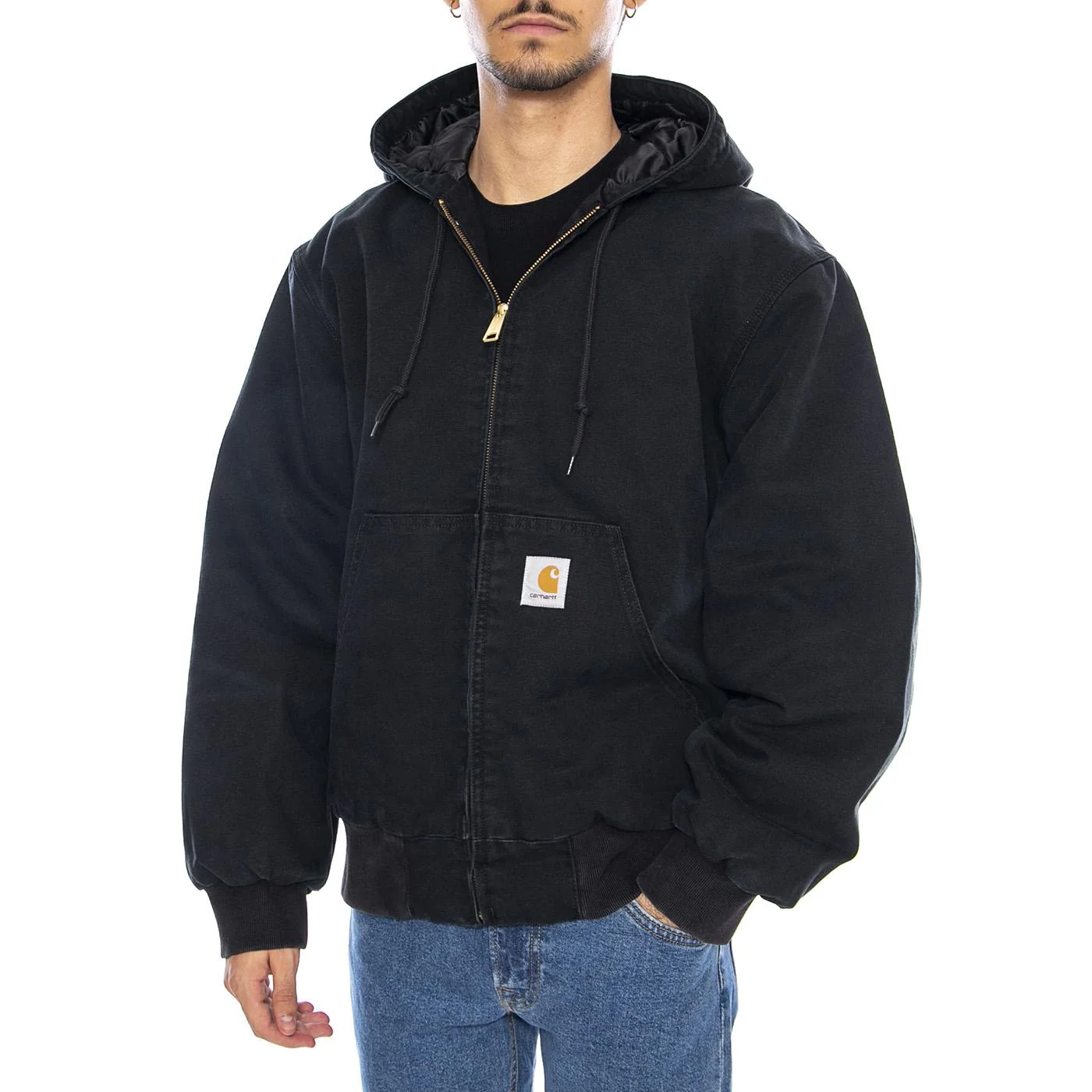 Autumn / Winter - OG Active' Jacket Black - Men's Black Hooded Jacket CARHARTT WIP