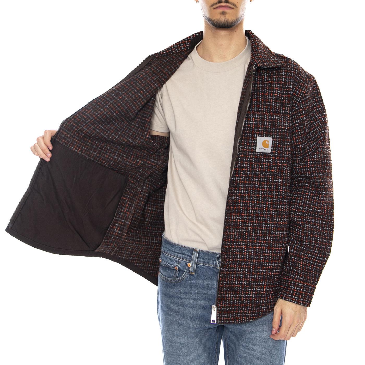 Bellamy Shirt Jac Bellamy Check, Men's Tobacco CARHARTT WIP - Image 4