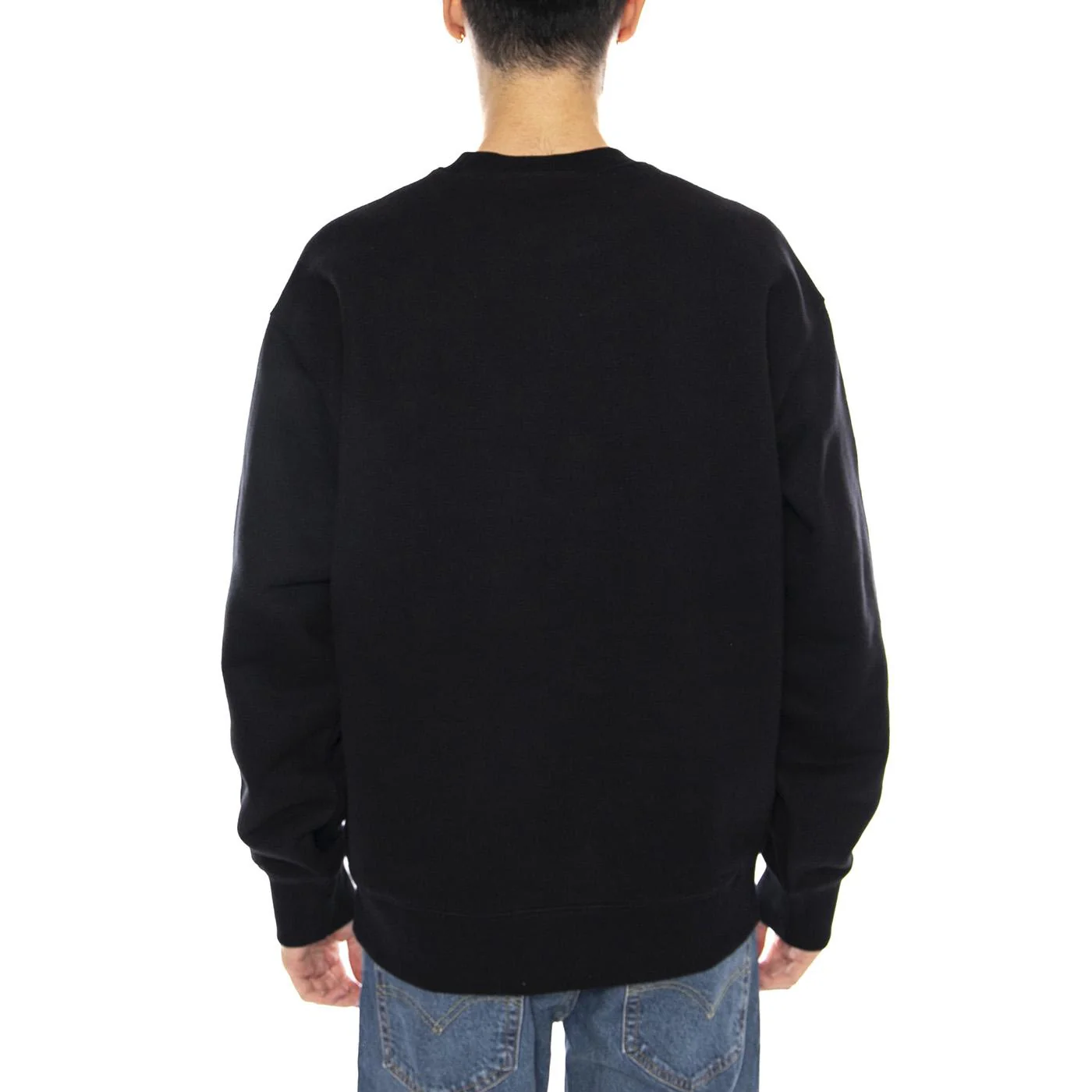 Big School Sweat Black -- Black Crewneck Sweatshirt Men's CARHARTT WIP - Image 3