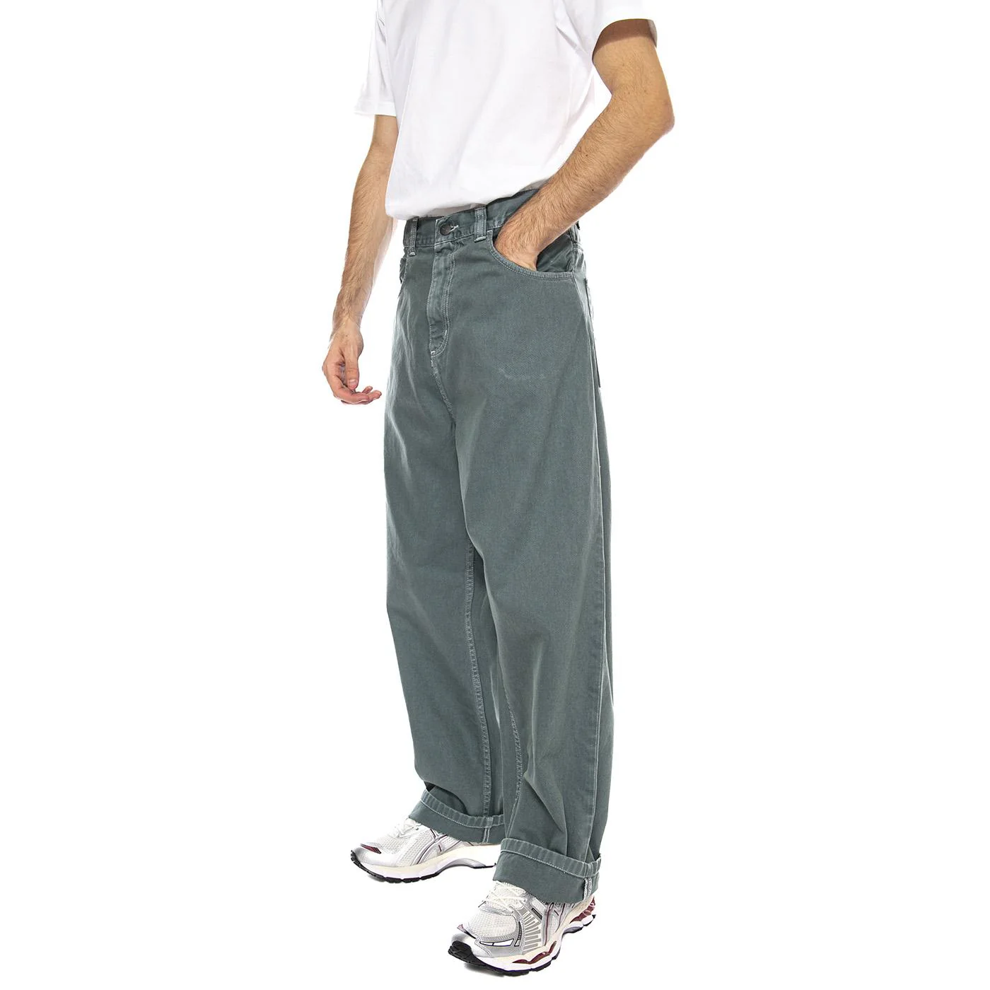 Brandon Pant Silver Pine - Men's Grey Pants CARHARTT WIP