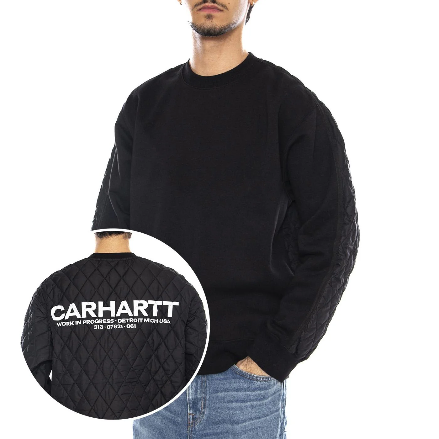 Calma Sweat Black - Men's Crew Neck Sweater Black Men CARHARTT WIP