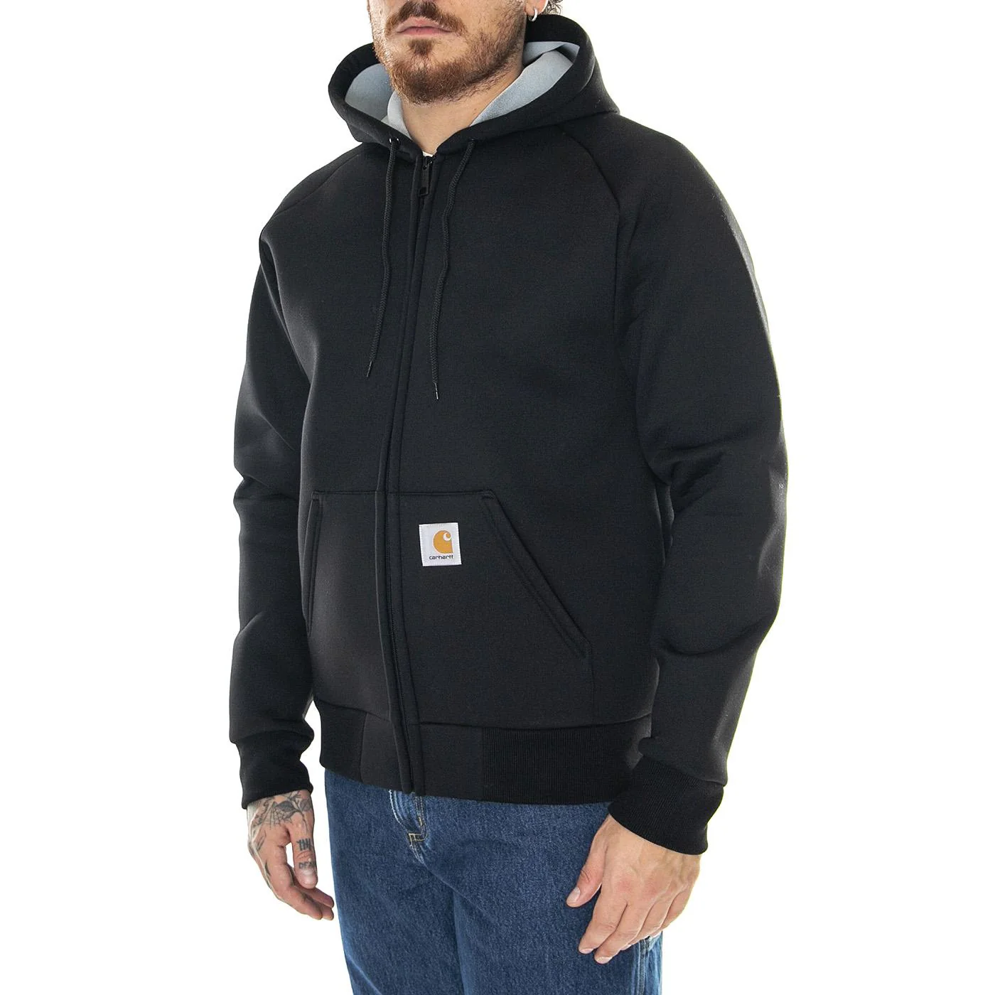 Car-Lux Hooded Jacket Black / Grey