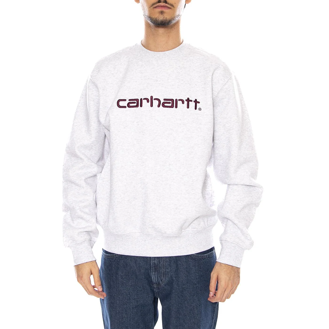 Carhartt Sweat Ash Heather / Rondo - Crew Neck Sweatshirt Men's Grey Men's CARHARTT WIP - Image 2