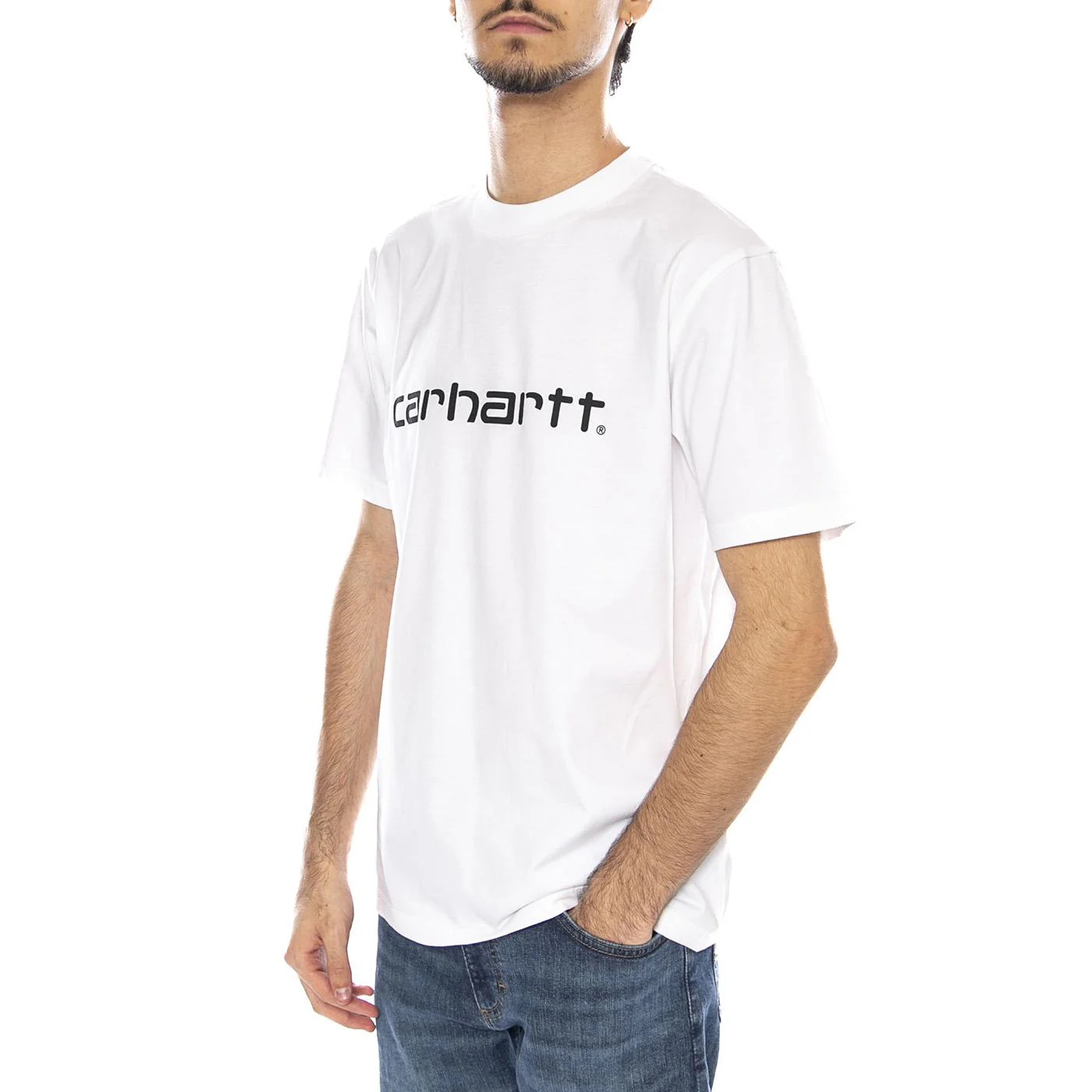 Carhartt WIP Script T-shirt White Black