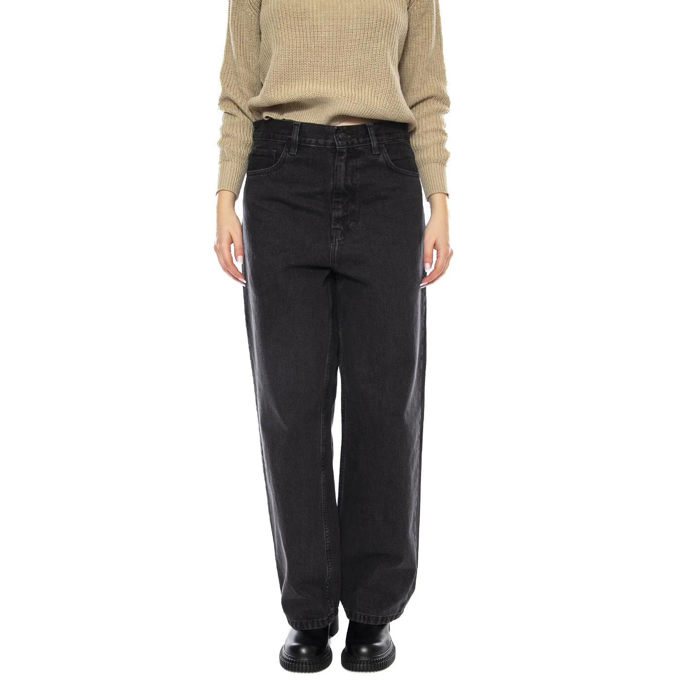 Carhartt WIP W' Brandon Pant -- Women's Black Pants CARHARTT WIP - Image 2