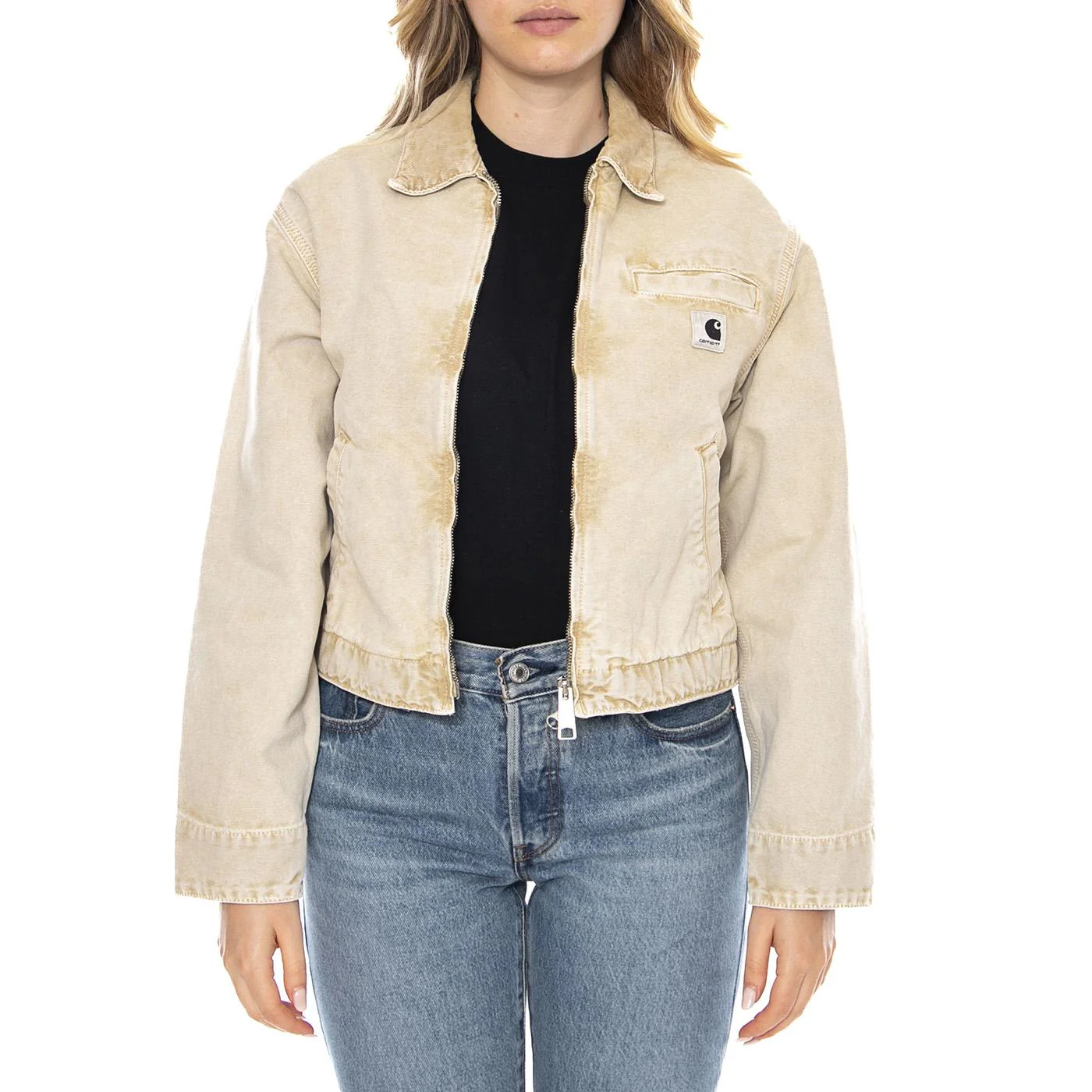 Carhartt WIP W' Emery Jacket Dusty H Brown Chalk Wash -- Women's Jacket CARHARTT WIP - Image 2