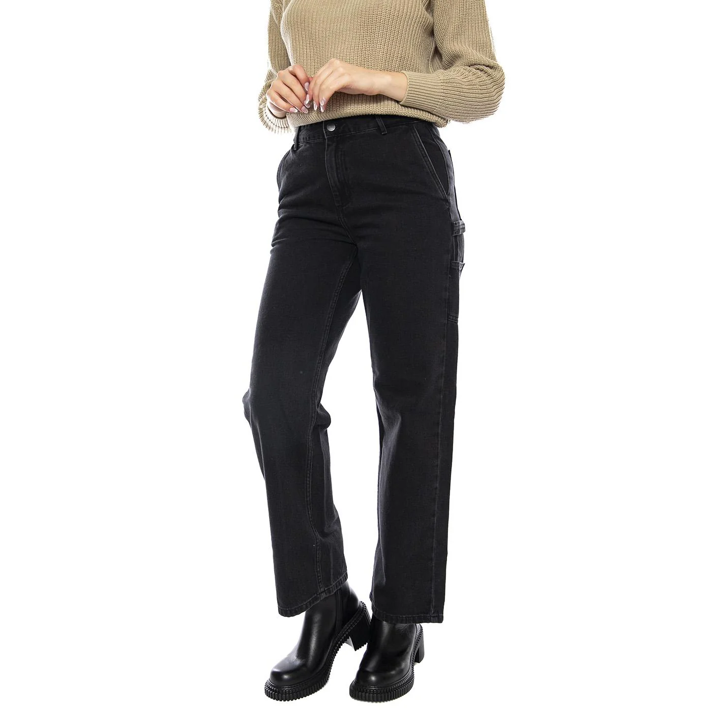 Carhartt WIP WMNS Pierce Pant Straight -- Women's Black Pants CARHARTT WIP