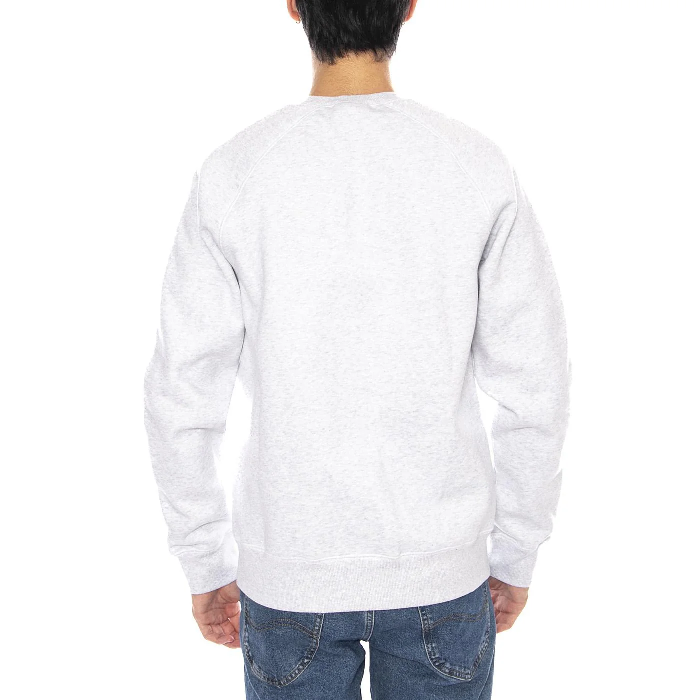 Chase Sweat Ash Heather / Gold - Crewneck Sweatshirt Men's Grey Men's CARHARTT WIP - Image 3