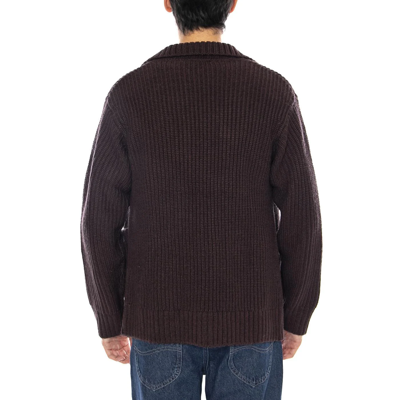 Chore Knit Jacket Palisander - Men's Knit Cardigan Brown Men's CARHARTT WIP - Image 3