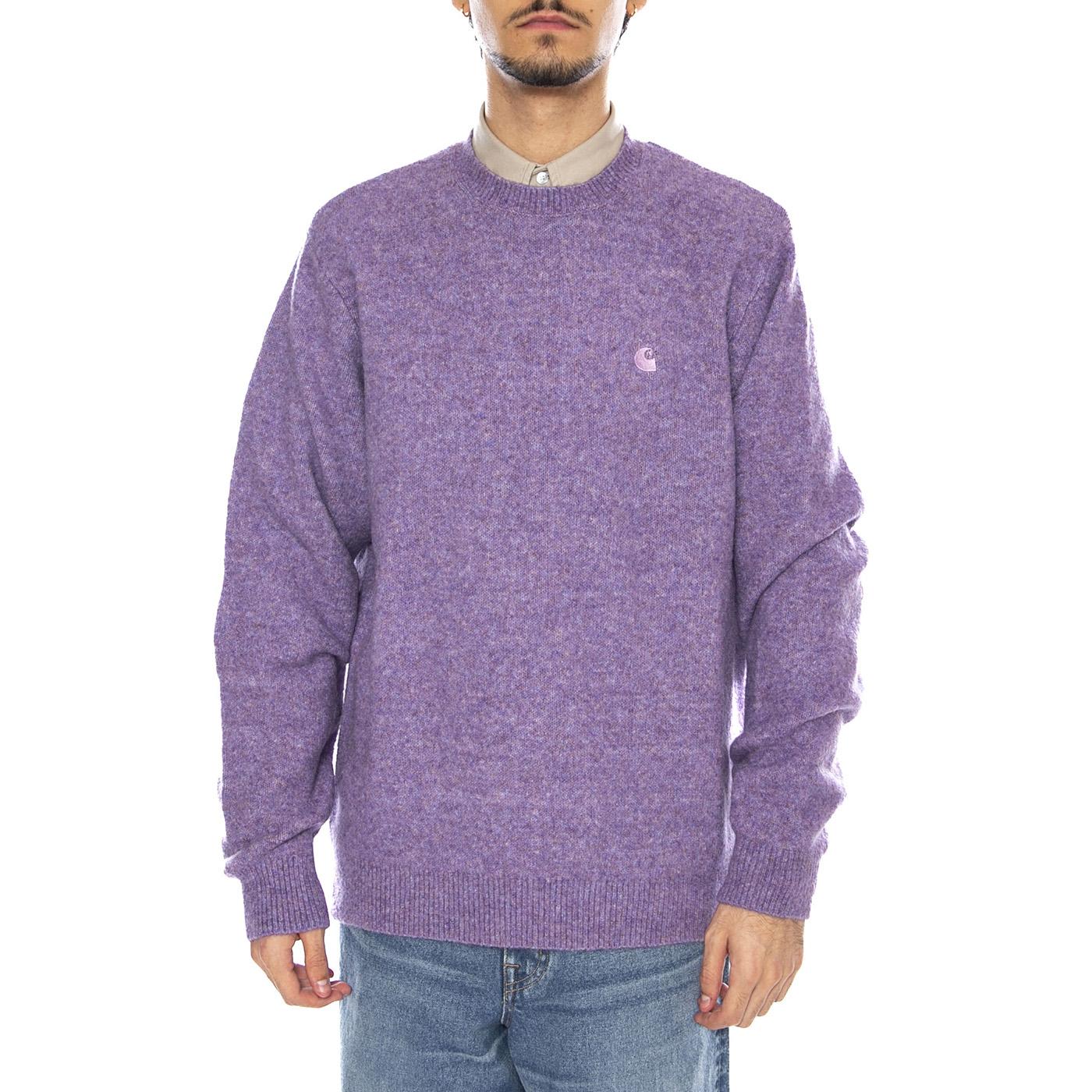 Curtis Sweater Tangled Phlox - Men's Sweater Purple CARHARTT WIP - Image 2