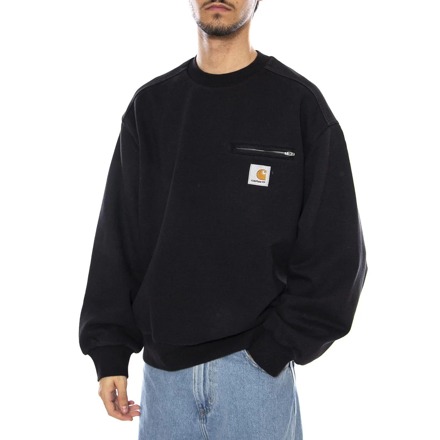 Detroit Sweat Black - Men's Crewneck Sweatshirt Black Men's CARHARTT WIP