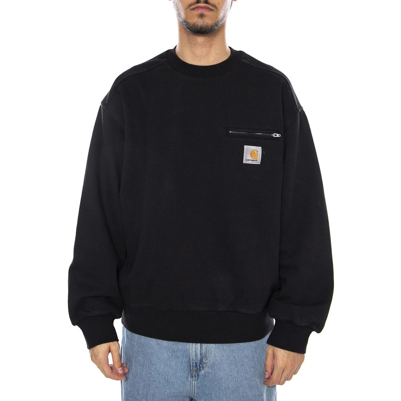 Detroit Sweat Black - Men's Crewneck Sweatshirt Black Men's CARHARTT WIP - Image 2