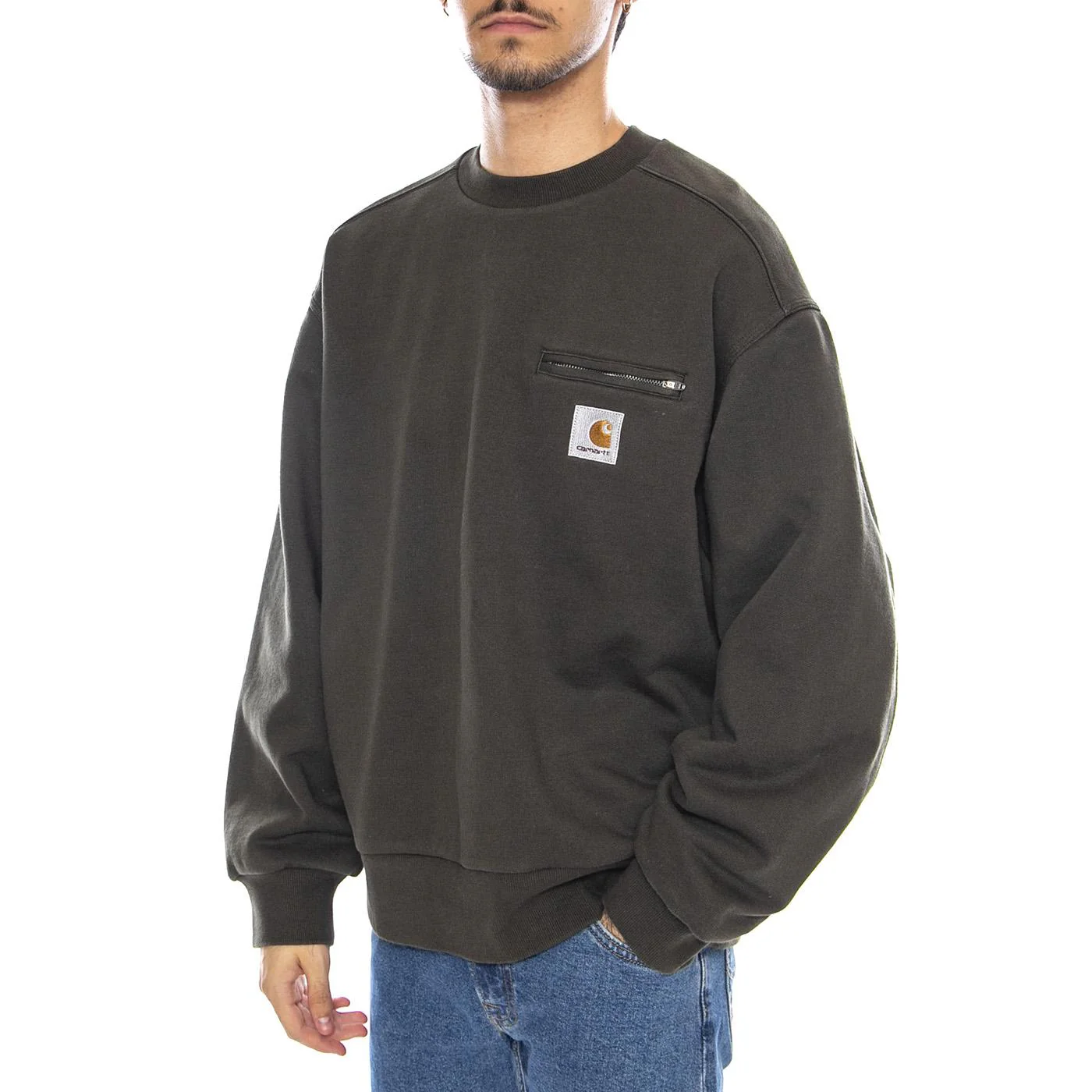 Detroit Sweat Olive - Men's Crewneck Sweatshirt Green Men's CARHARTT WIP