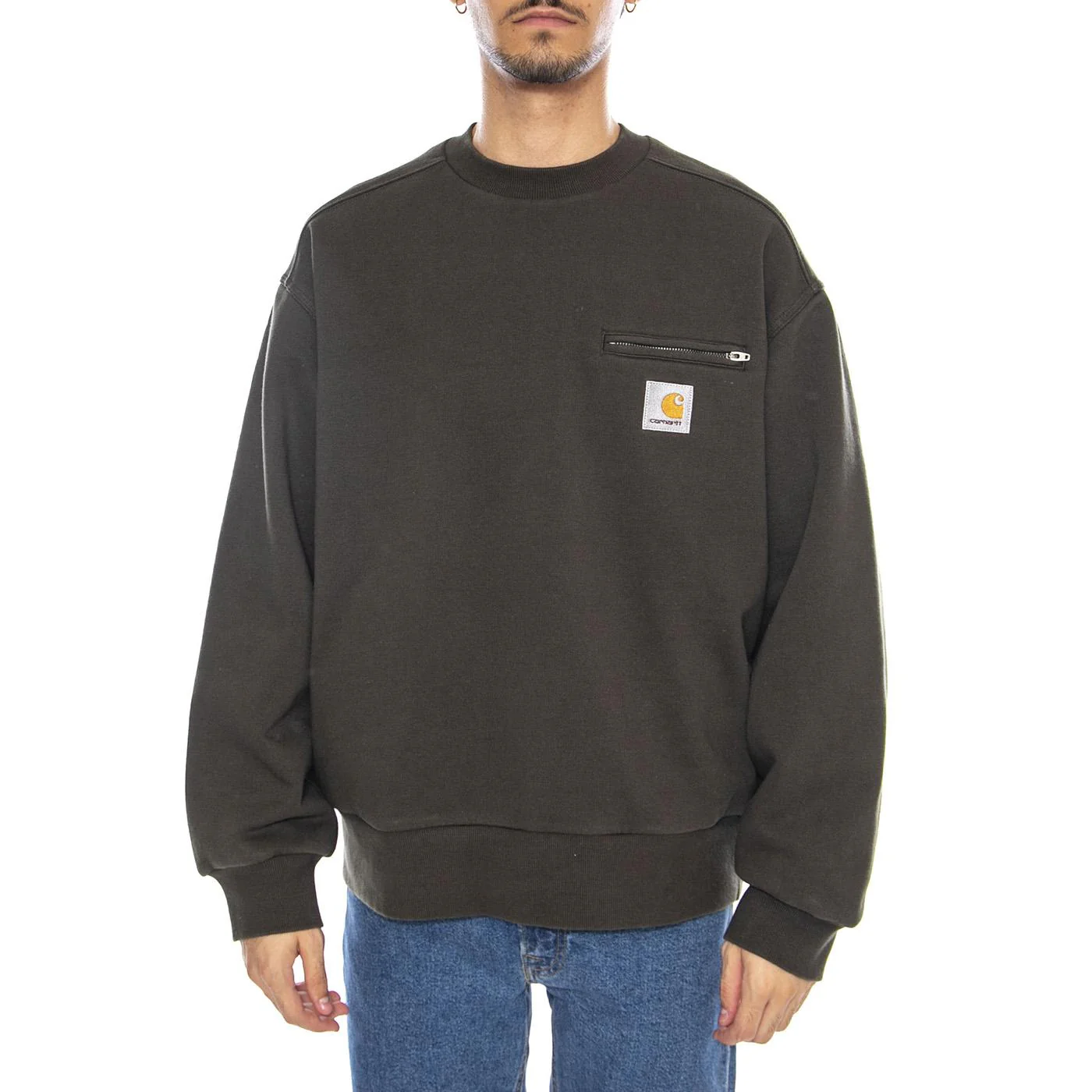 Detroit Sweat Olive - Men's Crewneck Sweatshirt Green Men's CARHARTT WIP - Image 2