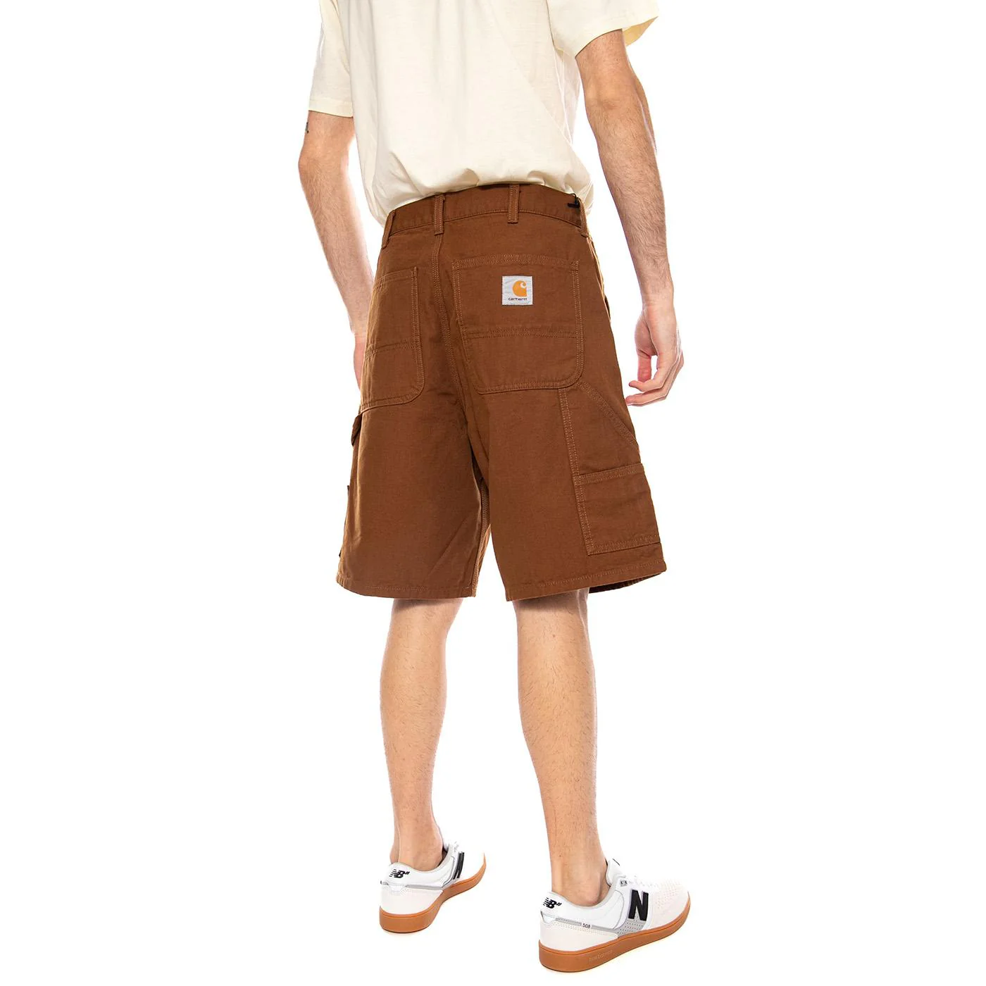 Double Knee Short Hamilton Brown - Men's Brown Bermuda Shorts CARHARTT WIP - Image 3