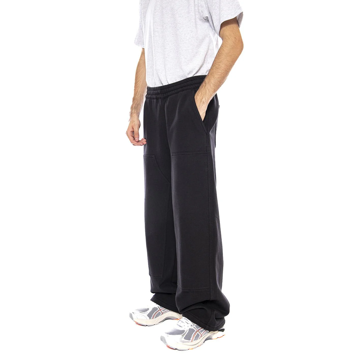 CARHARTT WIP Double Knee Sweat Pant Black - Men's Black Pants