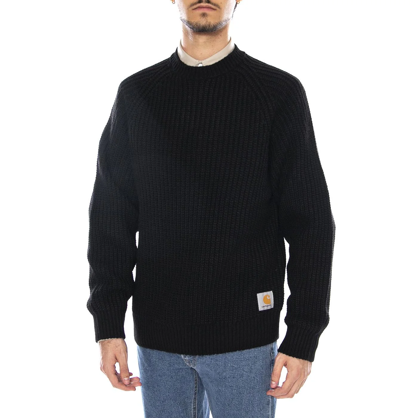 Firth Sweater Black - Men's Crew Neck Sweater Black Men's CARHARTT WIP