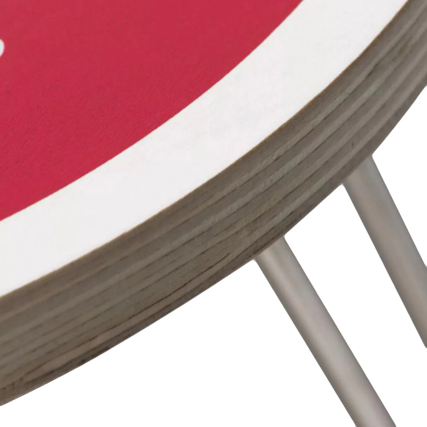 Heart Folding Table Scarlet / White - Coffee Table with Logo and Folding Legs Red CARHARTT WIP ACCESSORIES - Image 2