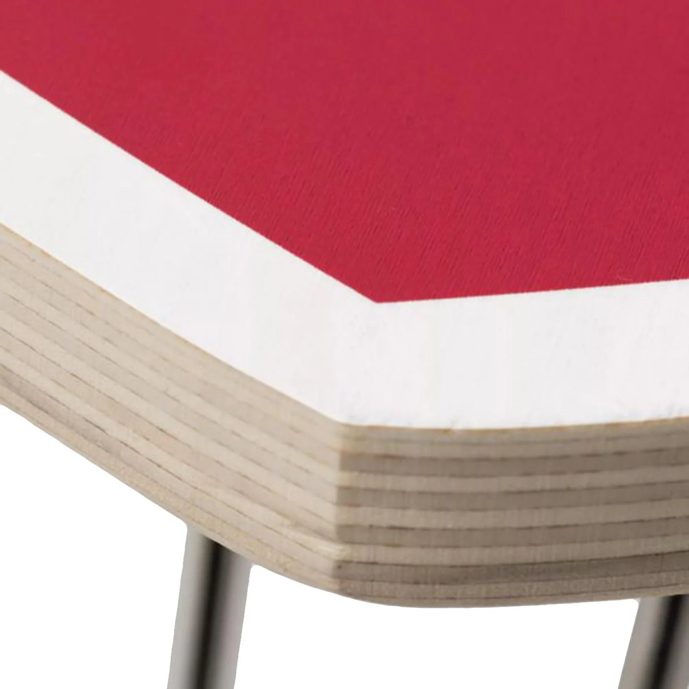 Heart Folding Table Scarlet / White - Coffee Table with Logo and Folding Legs Red CARHARTT WIP ACCESSORIES - Image 3