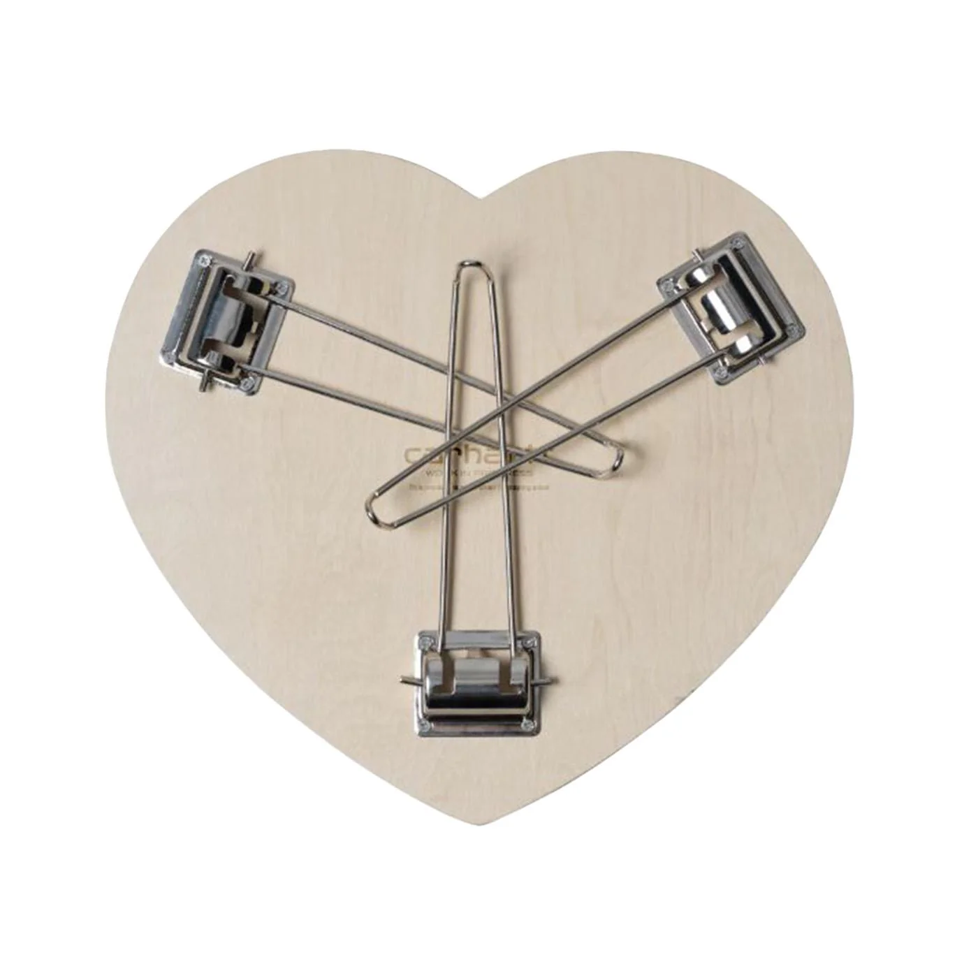 Heart Folding Table Scarlet / White - Coffee Table with Logo and Folding Legs Red CARHARTT WIP ACCESSORIES - Image 4