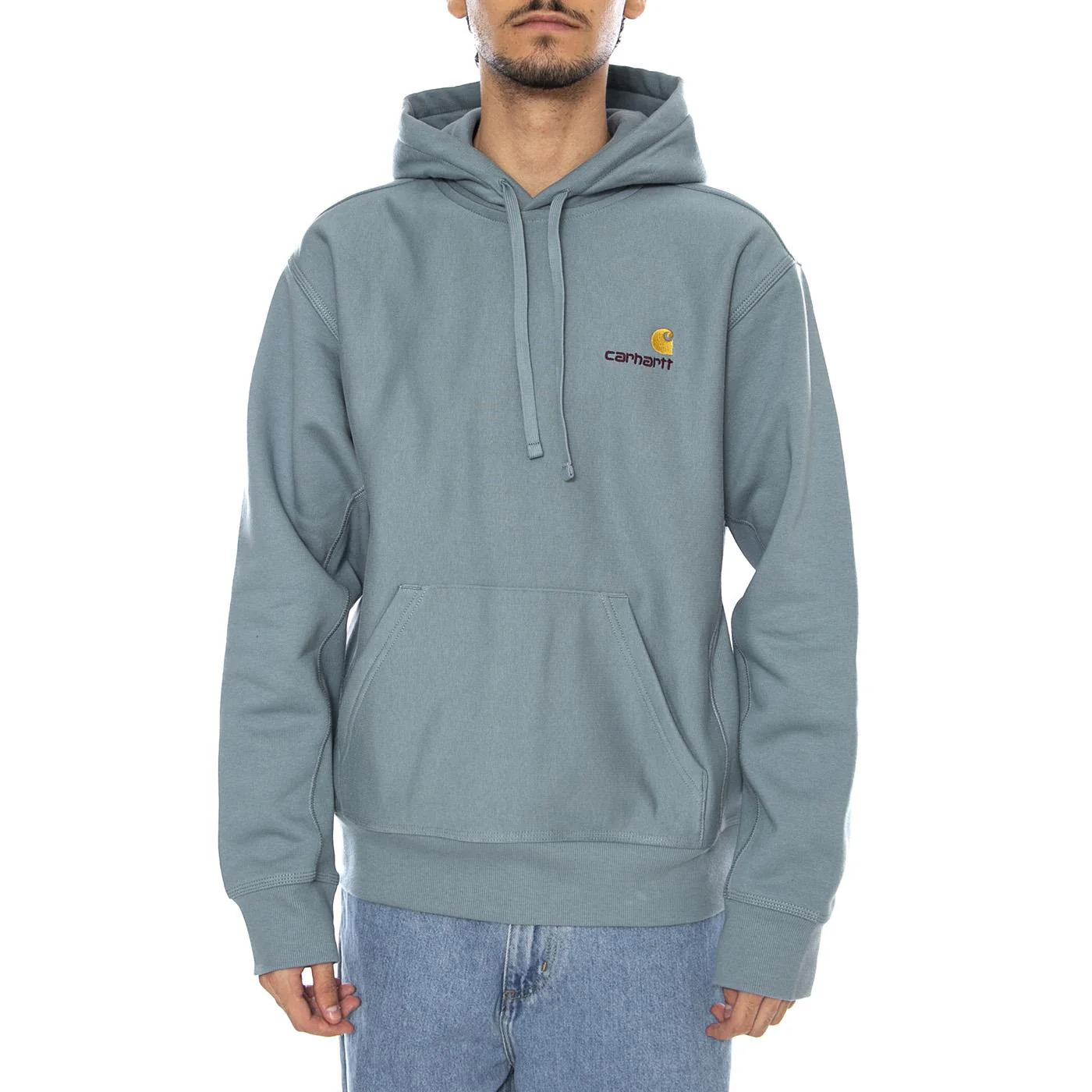 Hooded American Script Sweat Citadel - Men's Hoodie Green Men's CARHARTT WIP - Image 2