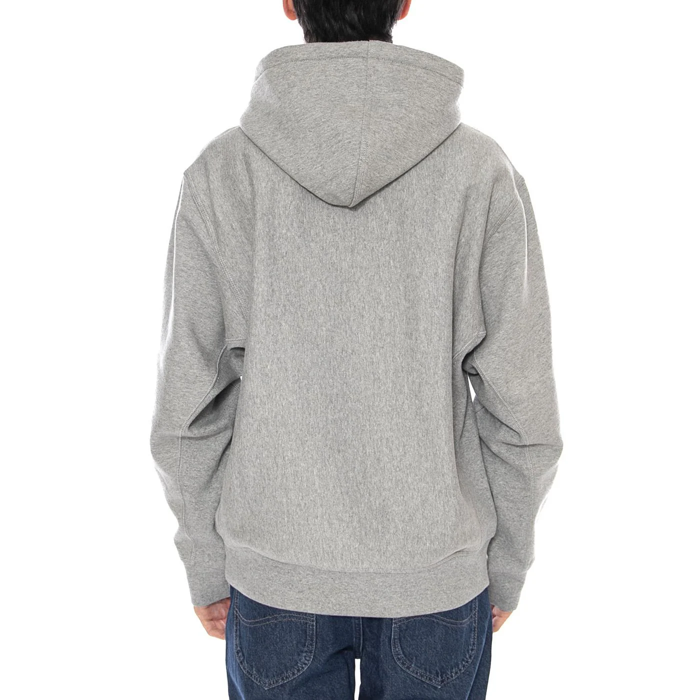 Hooded American Script Sweat Grey Heather - Men's Hoodie Grey Men's CARHARTT WIP - Image 3