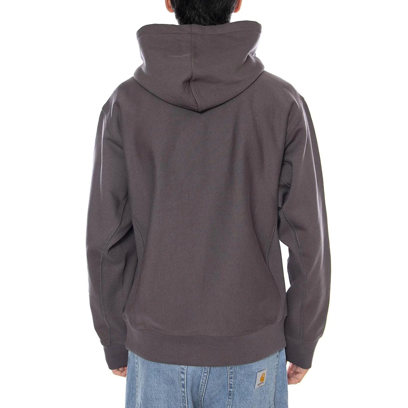 Hooded American Script Sweat Porphyry - Green Men's Hoodie CARHARTT WIP - Image 3