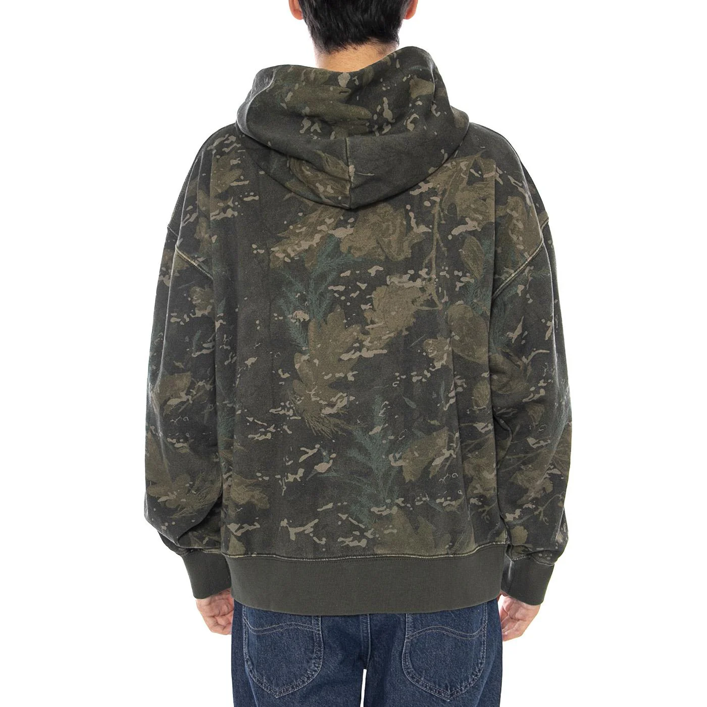 Hooded Benton Sweat Jacket Camo Combi, Green - Multicolor Men's Hoodie CARHARTT WIP - Image 3