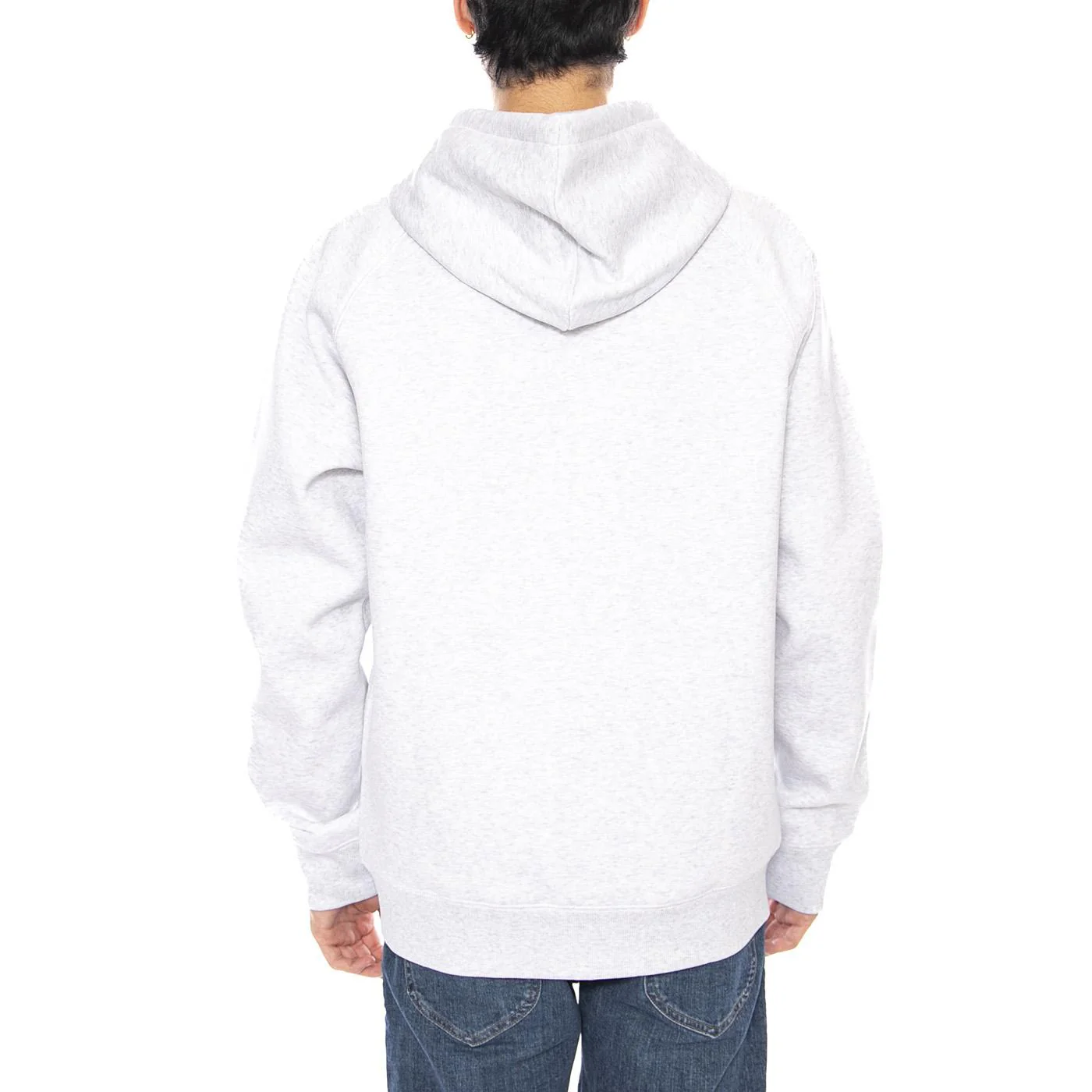 Hooded Chase Jacket Ash Heather / Gold - Men's Hoodie Grey Men's CARHARTT WIP - Image 3