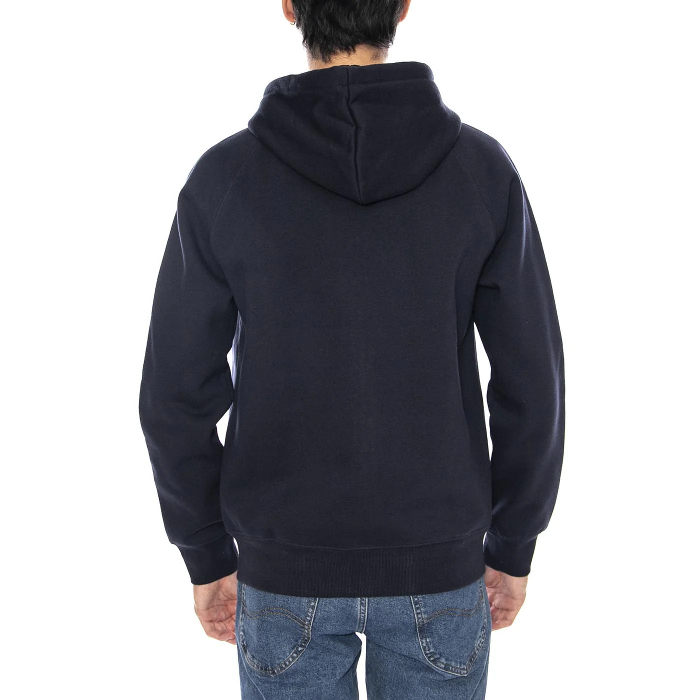 Hooded Chase Jacket Dark Navy / Gold - Men's Zip-Up Hooded Jacket Blue Men's CARHARTT WIP - Image 3