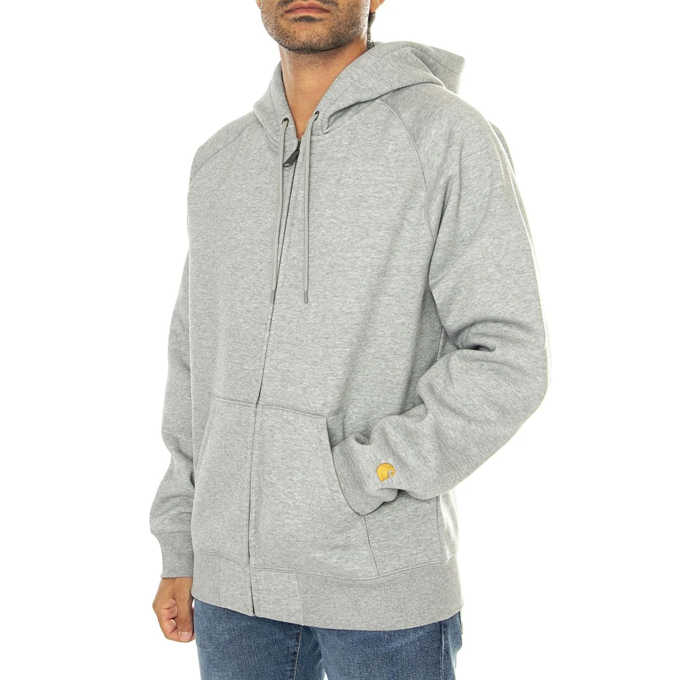 Hooded Chase Jacket Grey Heather / Gold