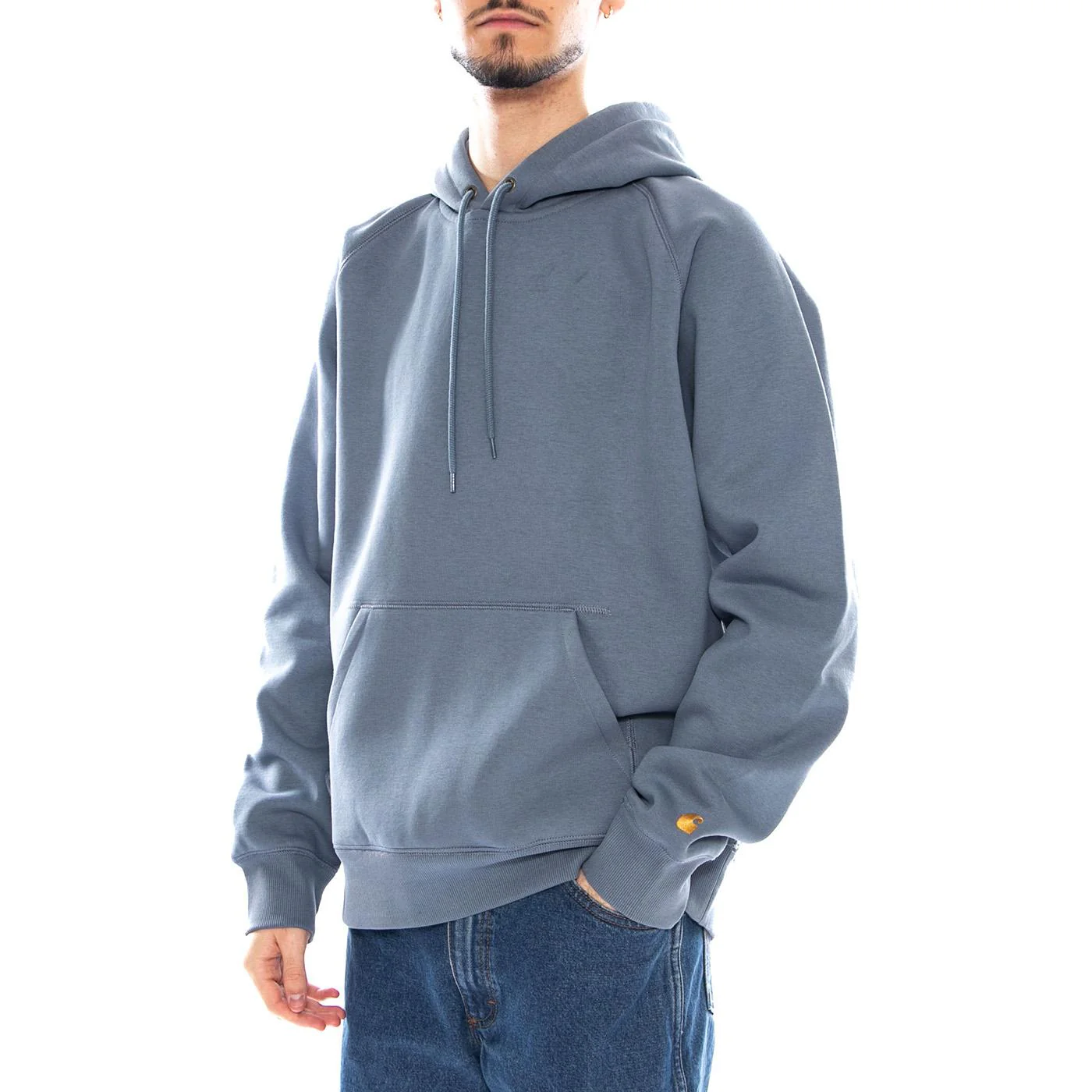 Hooded Chase Sweat Angelite / Gold - Green Men's Hoodie CARHARTT WIP