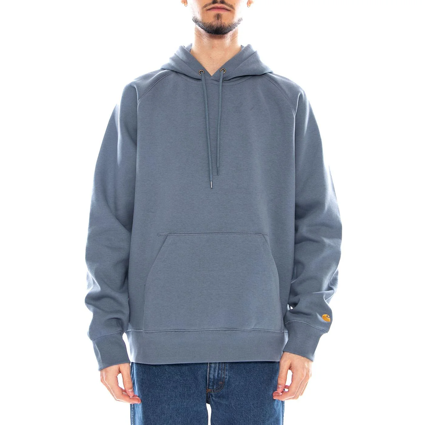 Hooded Chase Sweat Angelite / Gold - Green Men's Hoodie CARHARTT WIP - Image 2