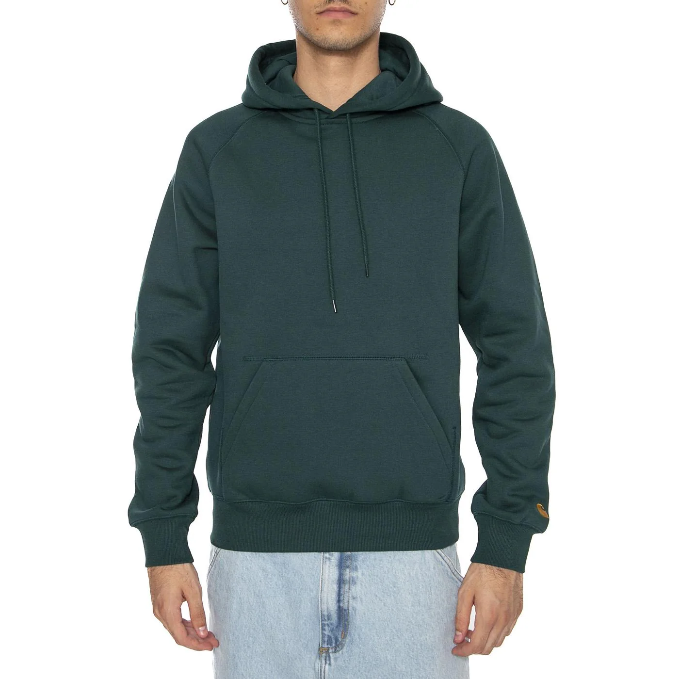 Hooded Chase Sweat Dark Fir / Gold - Image 3