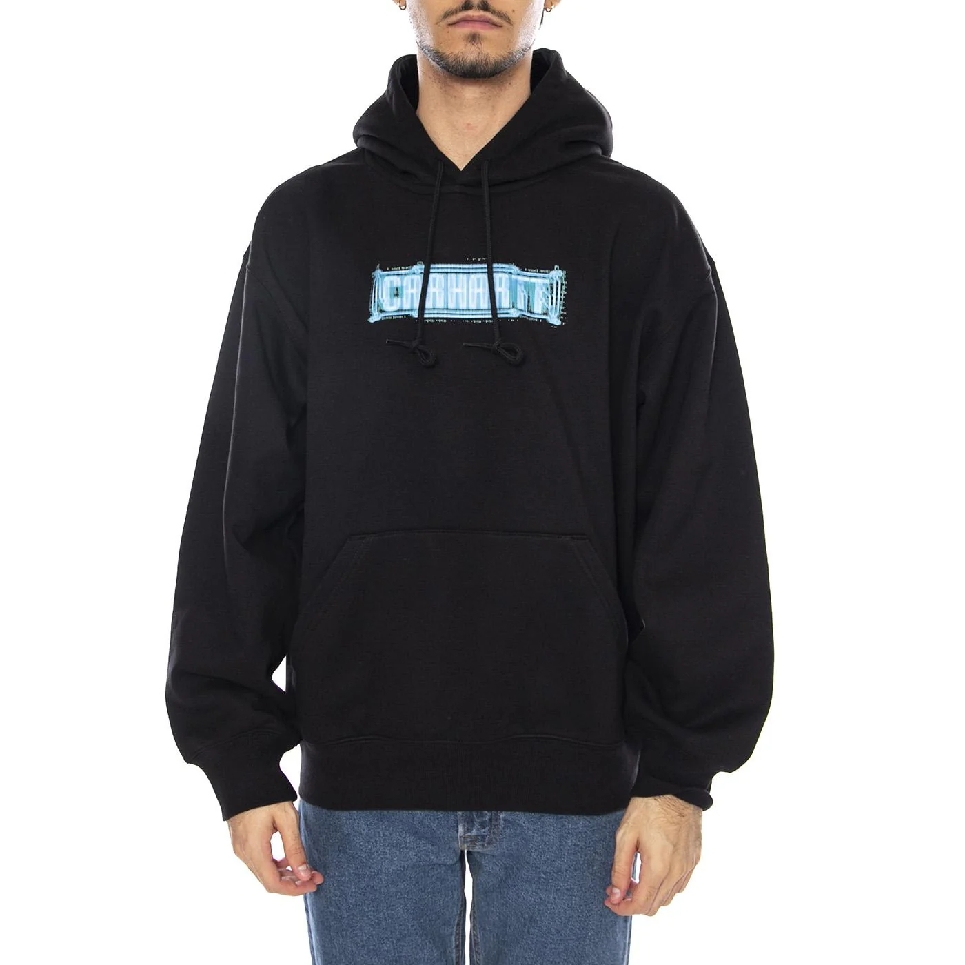 Hooded Electric Boogie Sweat Black - Men's Hoodie Black CARHARTT WIP - Image 2