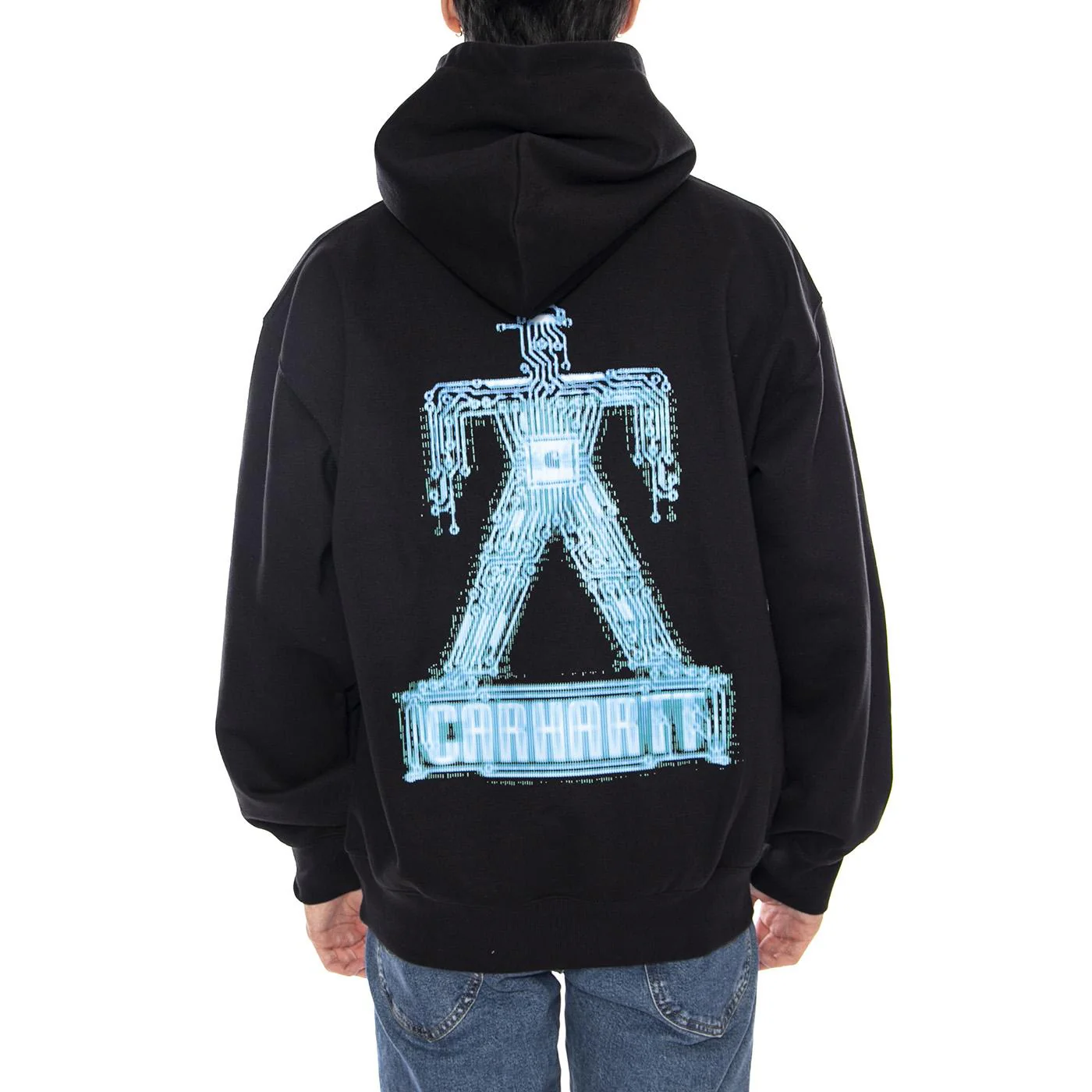 Hooded Electric Boogie Sweat Black - Men's Hoodie Black CARHARTT WIP - Image 3