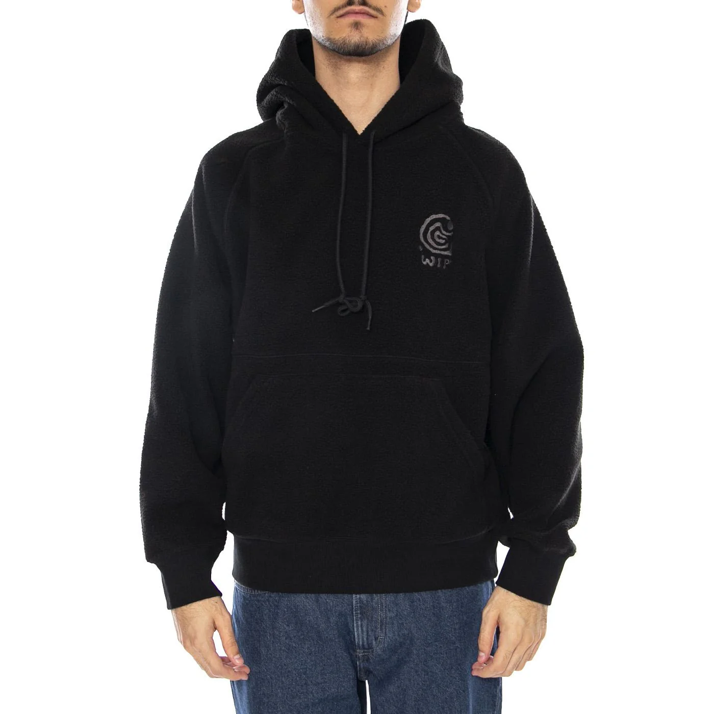 Hooded Helix Sweat Black / Porphyry - Men's Hoodie Black CARHARTT WIP - Image 2